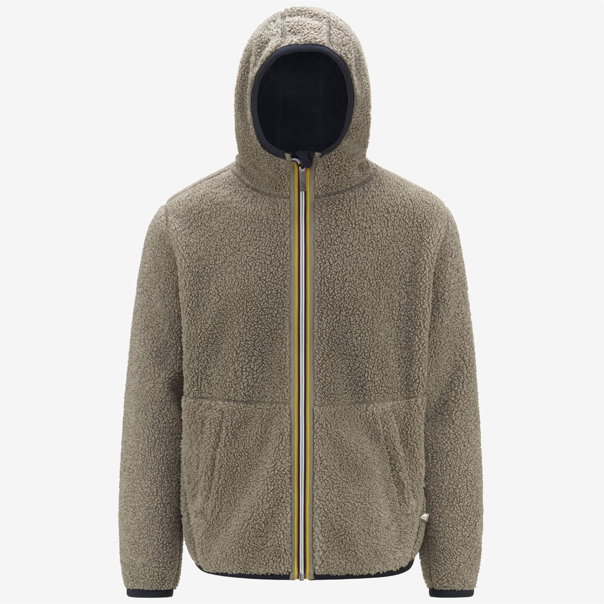 Fleece_Man_JACK SHERPA POLAR DOUBLE_Jacket_Blue Depth - Beige Taupe - Commercial 2