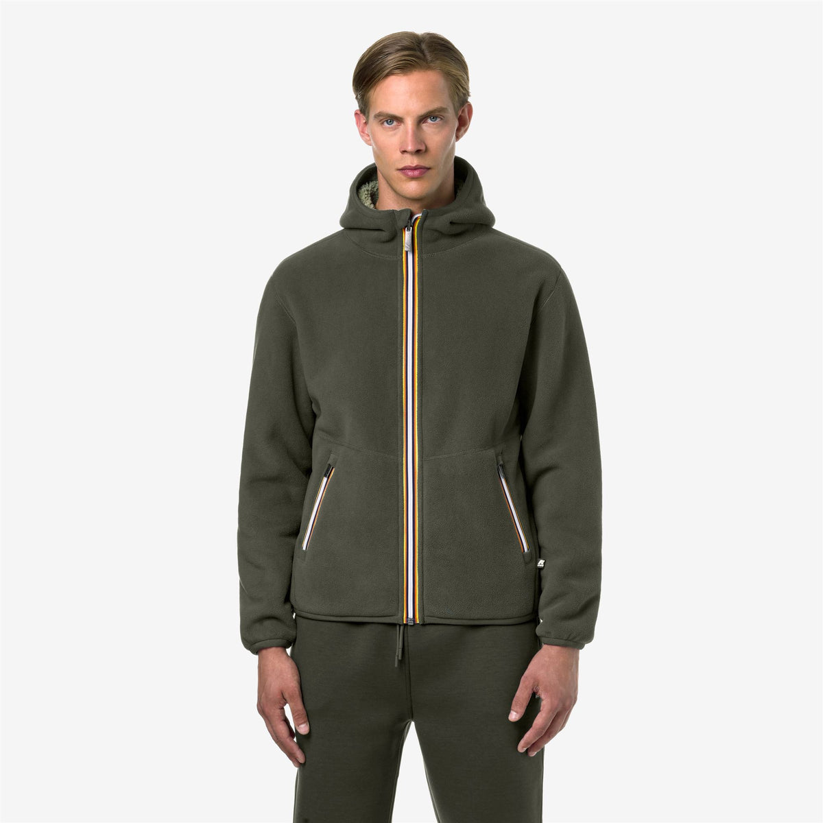 Fleece_Man_JACK SHERPA POLAR DOUBLE_Jacket_Green B-Green S - Commercial 4