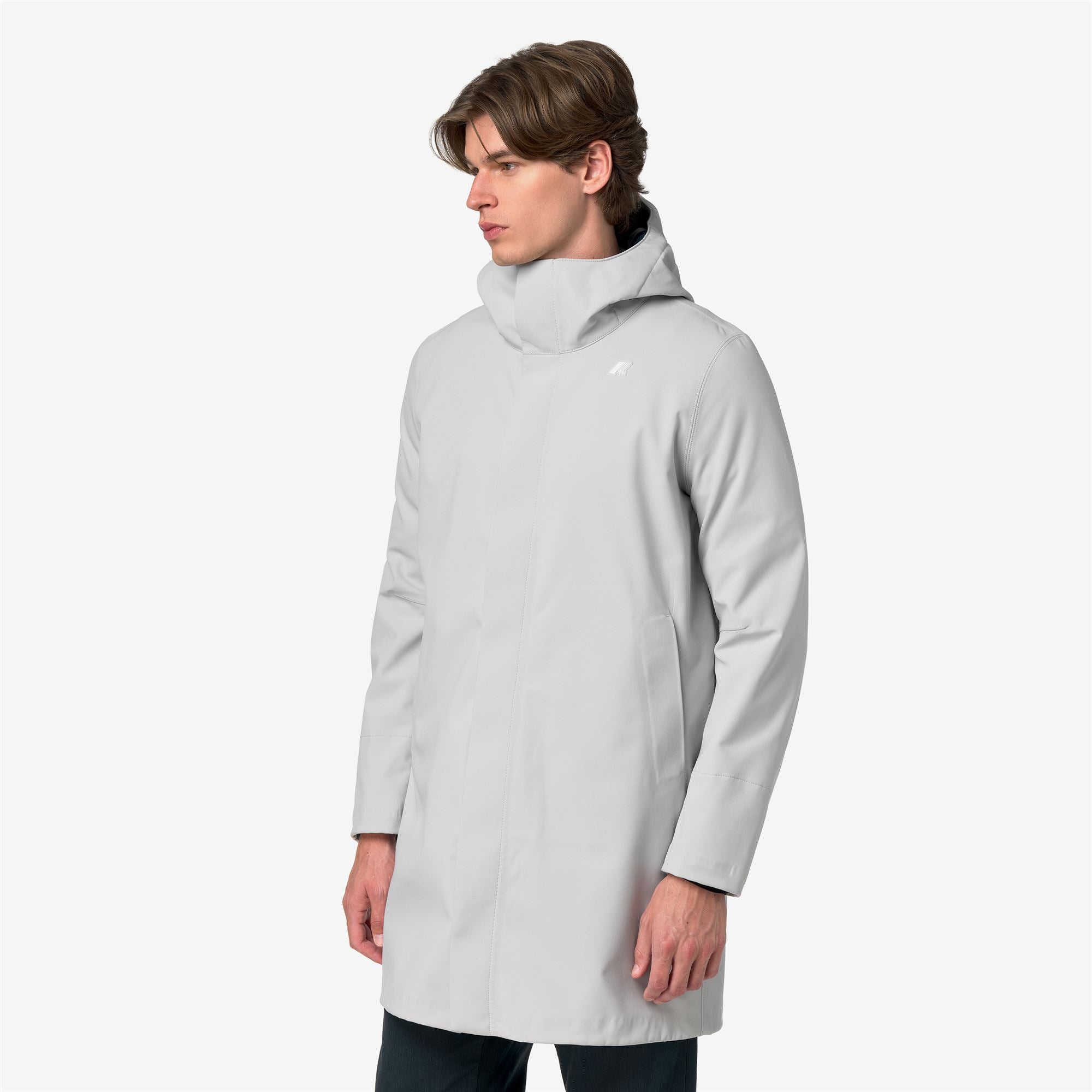 Jackets_Man_THOMAS BONDED_Long_Grey Ash - Blue Depth - Commercial 5