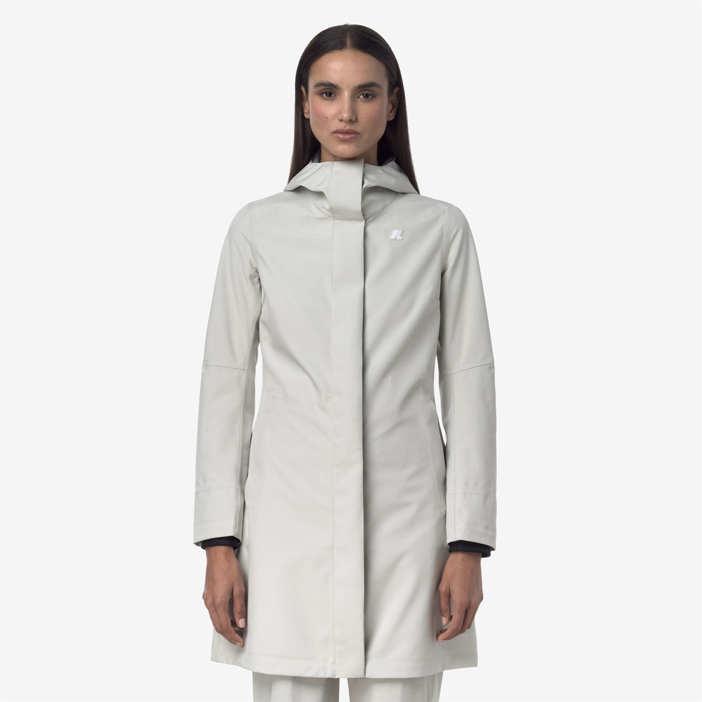 STEPHY BONDED JERSEY - Jackets - 3/4 LENGTH - WOMAN - BEIGE LT 02