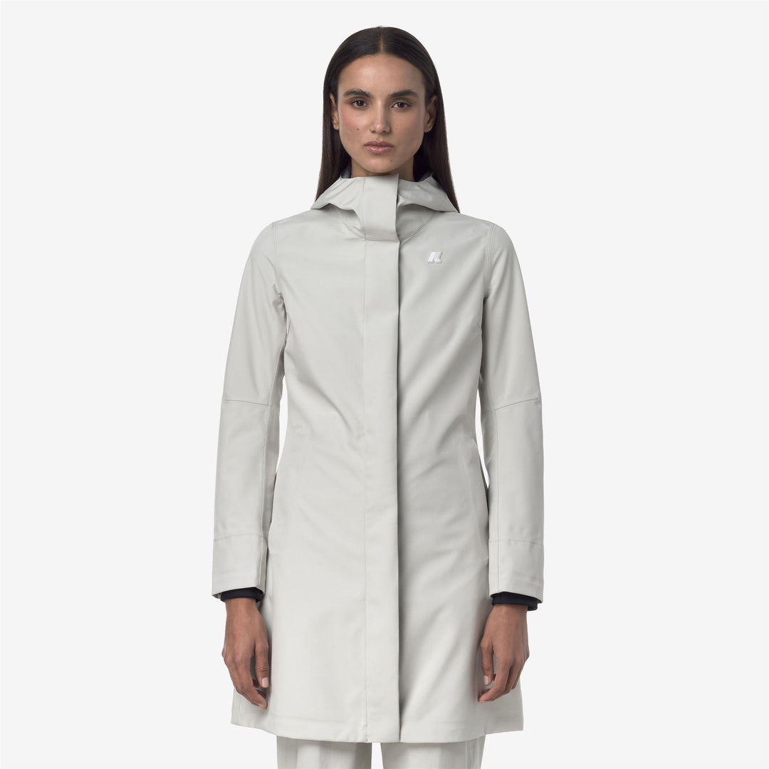 STEPHY BONDED JERSEY - Jackets - 3/4 LENGTH - WOMAN - BEIGE LT main