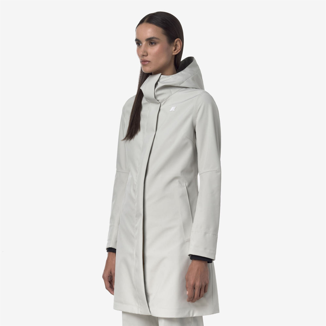 STEPHY BONDED JERSEY - Jackets - 3/4 LENGTH - WOMAN - BEIGE LT main