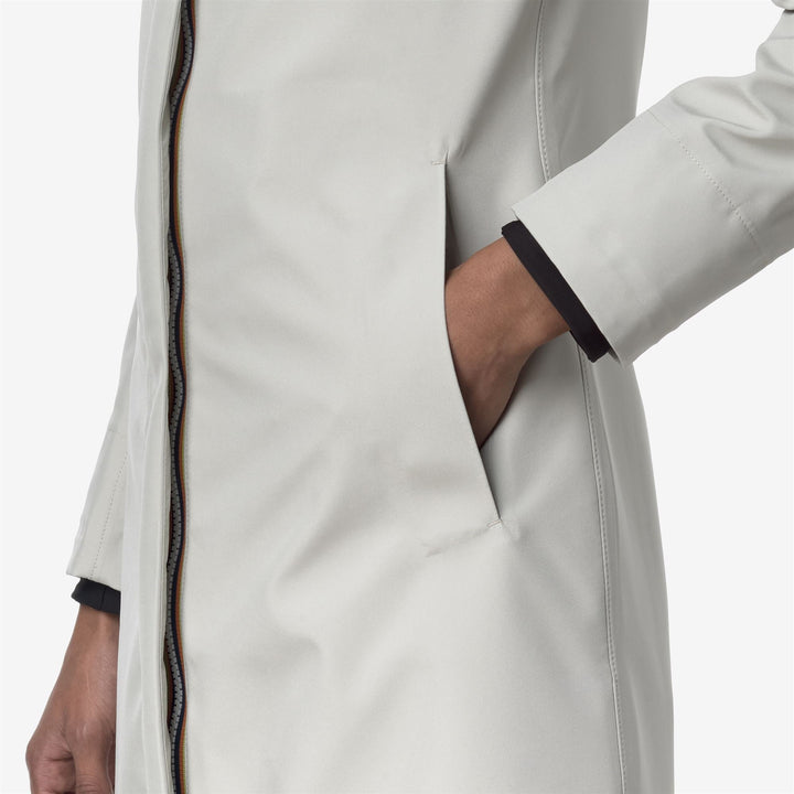 STEPHY BONDED JERSEY - Jackets - 3/4 LENGTH - WOMAN - BEIGE LT 3