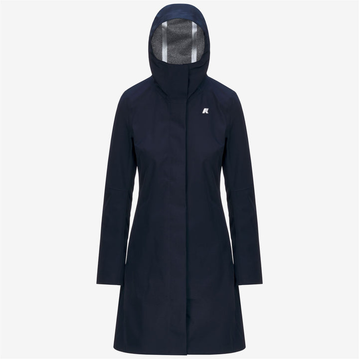 STEPHY BONDED JERSEY - Jackets - 3/4 LENGTH - WOMAN - BLUE DEPTH