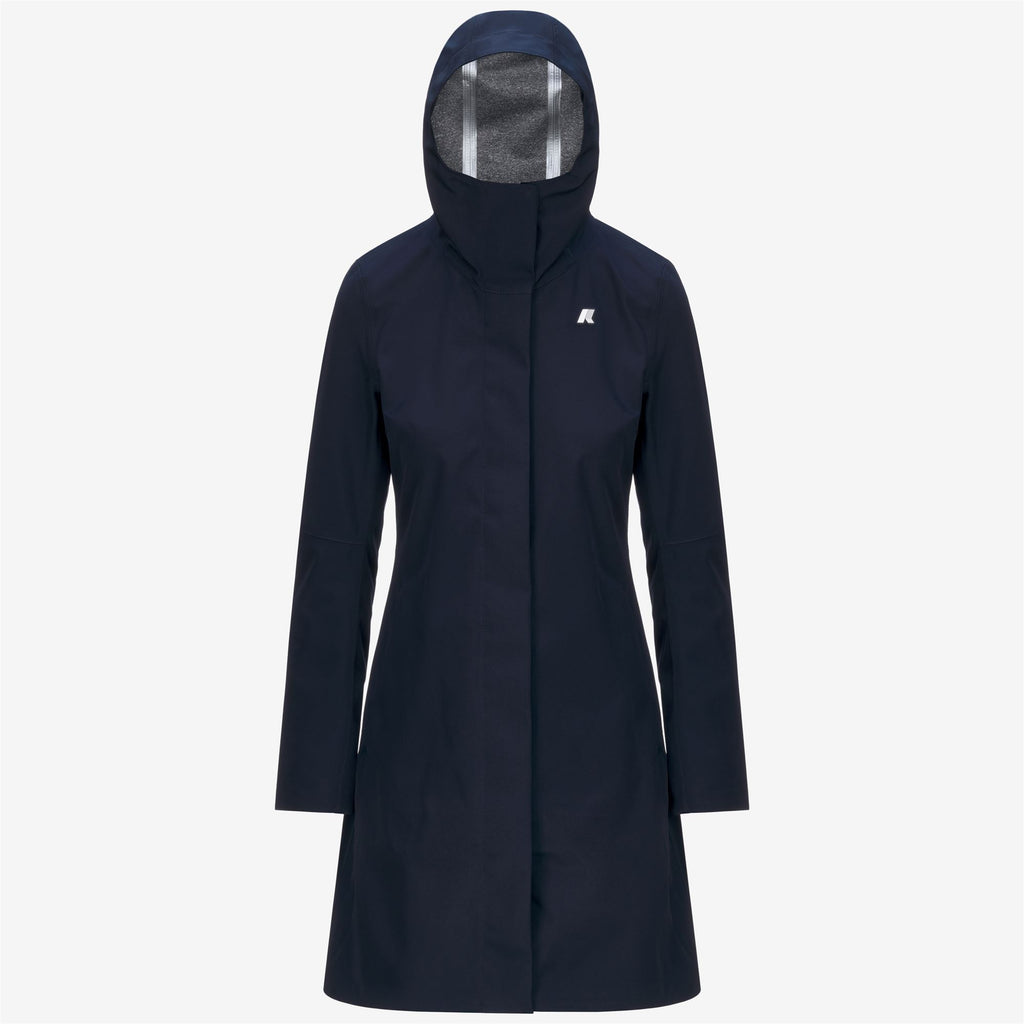 Jackets_WOMAN_STEPHY BONDED JERSEY_3/4 Length_Blue Depth - Commercial 1