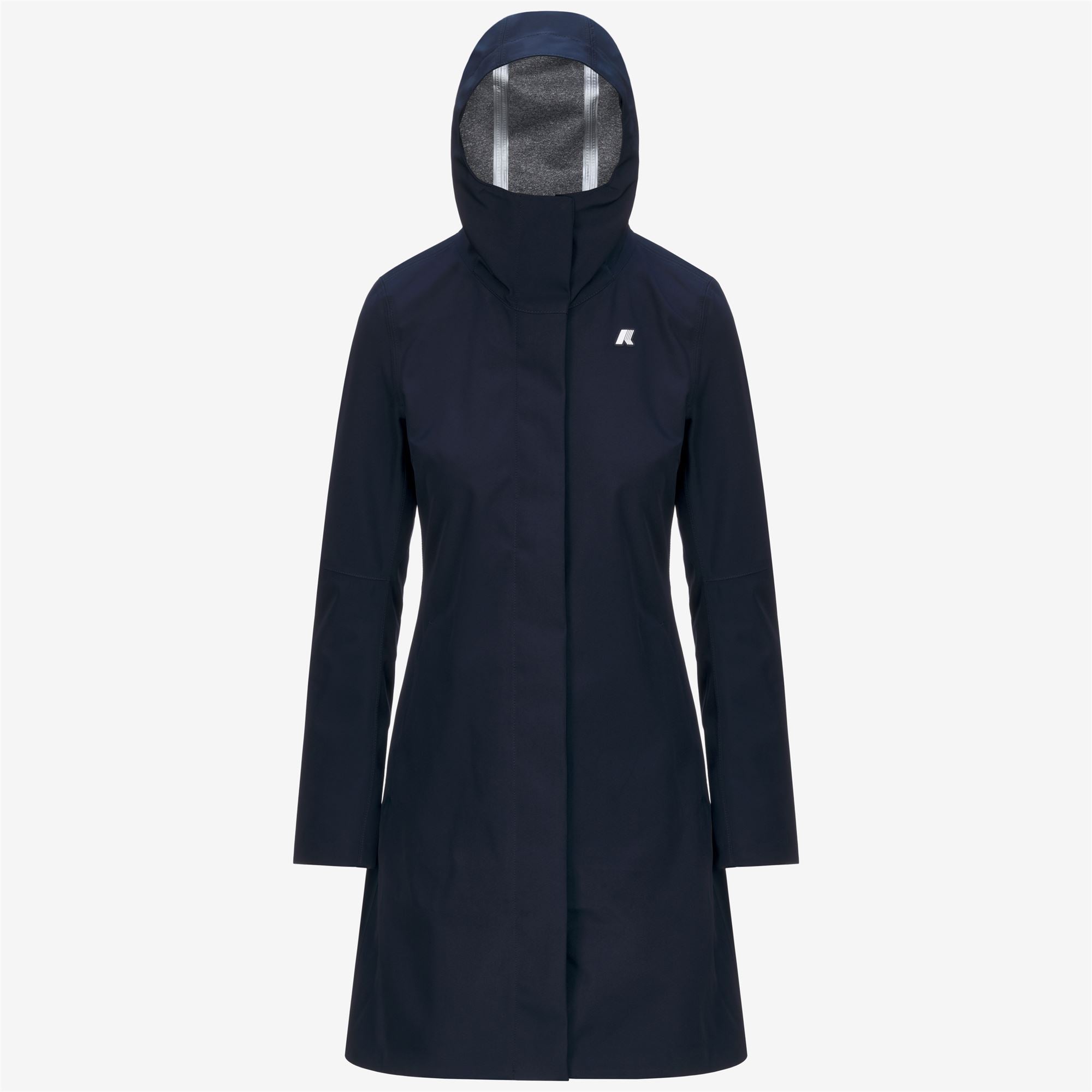 Jackets_WOMAN_STEPHY BONDED JERSEY_3/4 Length_Blue Depth - Commercial 1