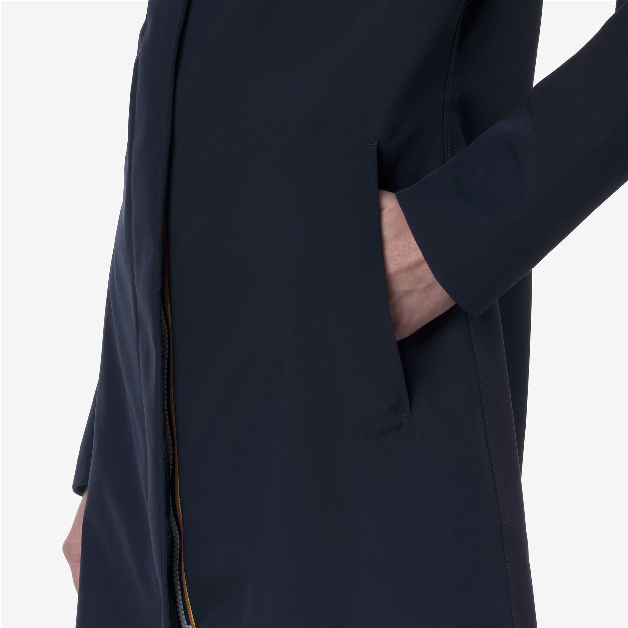 Jackets_WOMAN_STEPHY BONDED JERSEY_3/4 Length_Blue Depth - Commercial 7