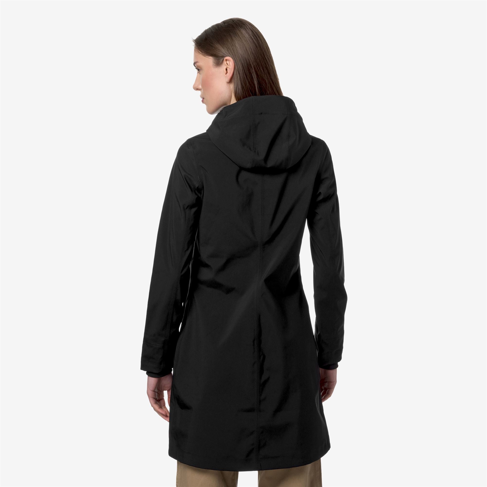 Jackets_WOMAN_STEPHY BONDED JERSEY_3/4 Length_Black Pure - Commercial 6