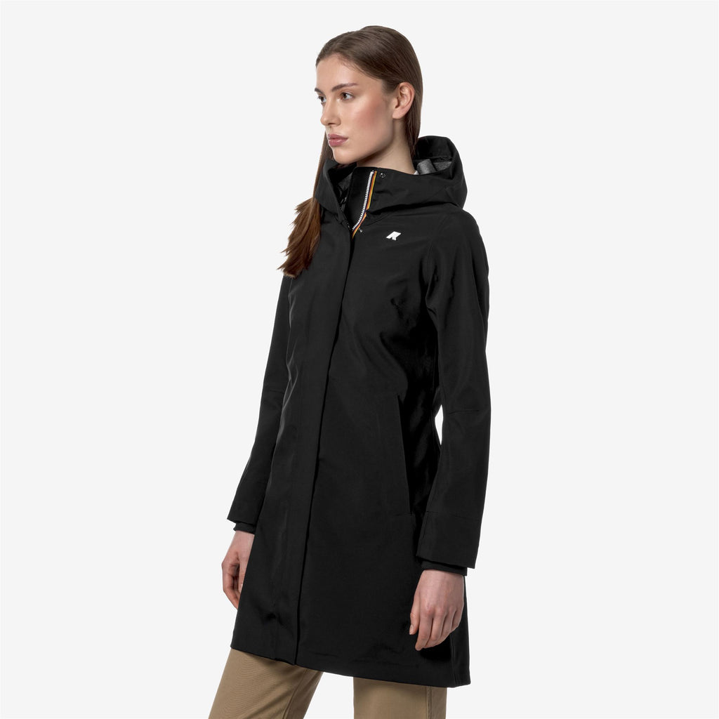 Jackets_WOMAN_STEPHY BONDED JERSEY_3/4 Length_Black Pure - Commercial 5