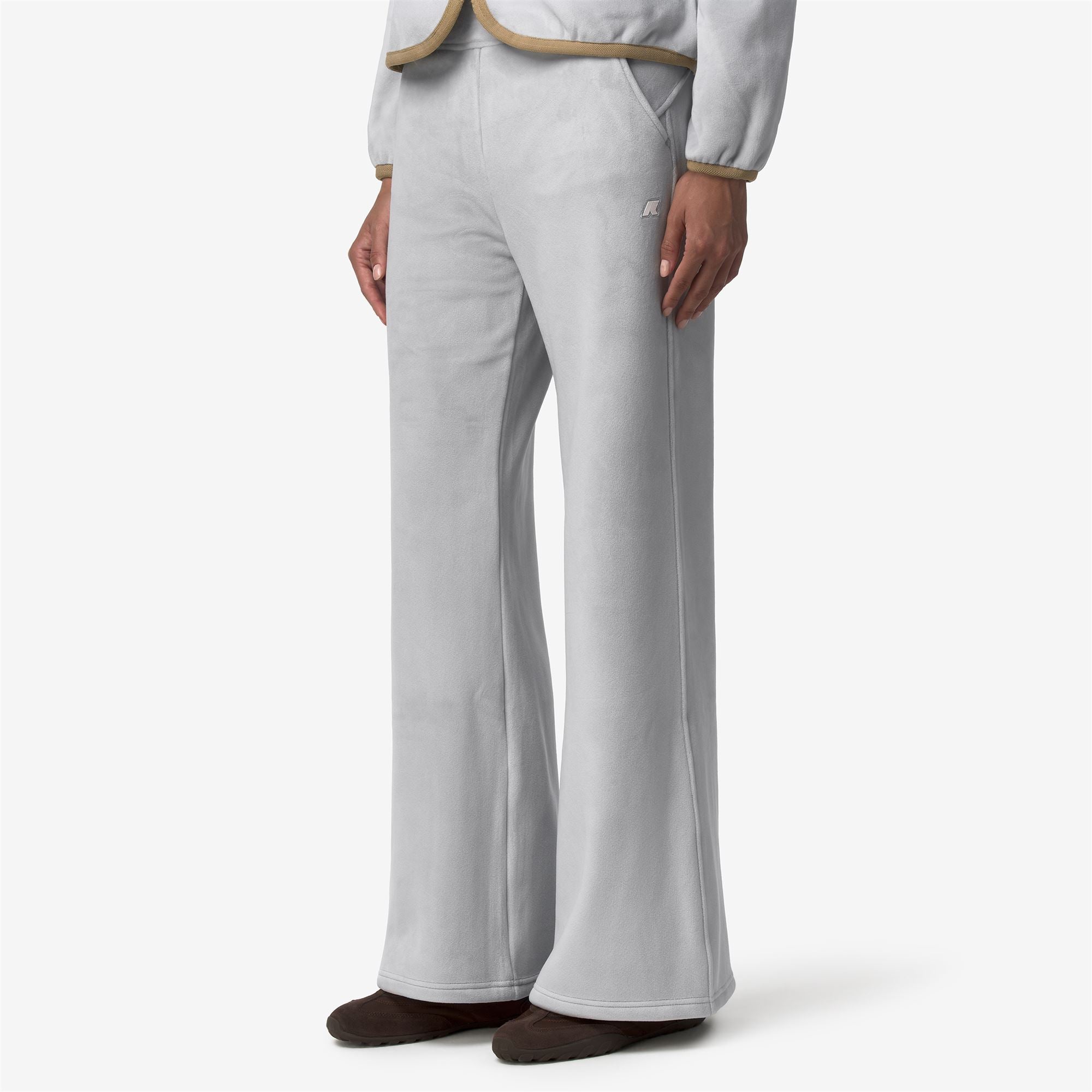 Pants_Woman_JENNY VELOUR POLAR_Sport Trousers_Grey Ash - Beige Khaki - Commercial 5