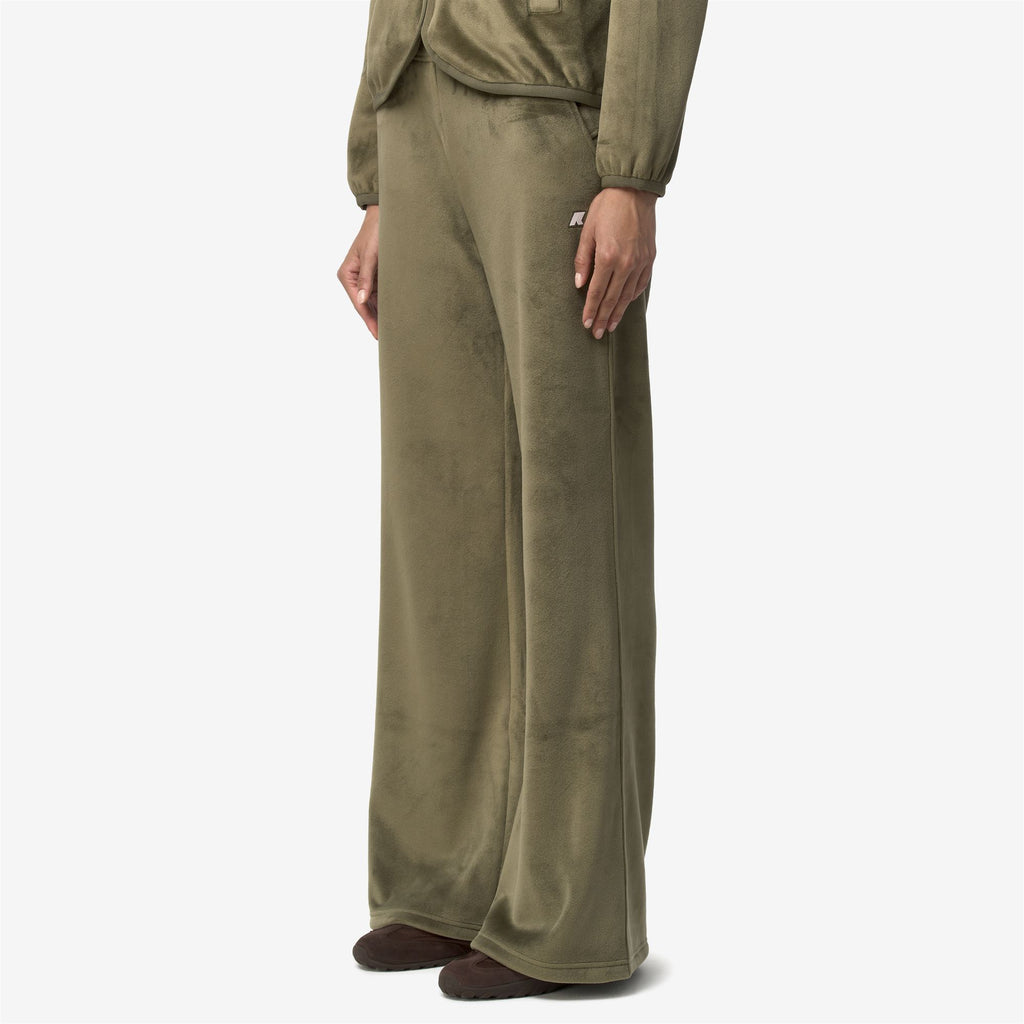 Pants_Woman_JENNY VELOUR POLAR_Sport Trousers_Green Army-Green Army - Commercial 5