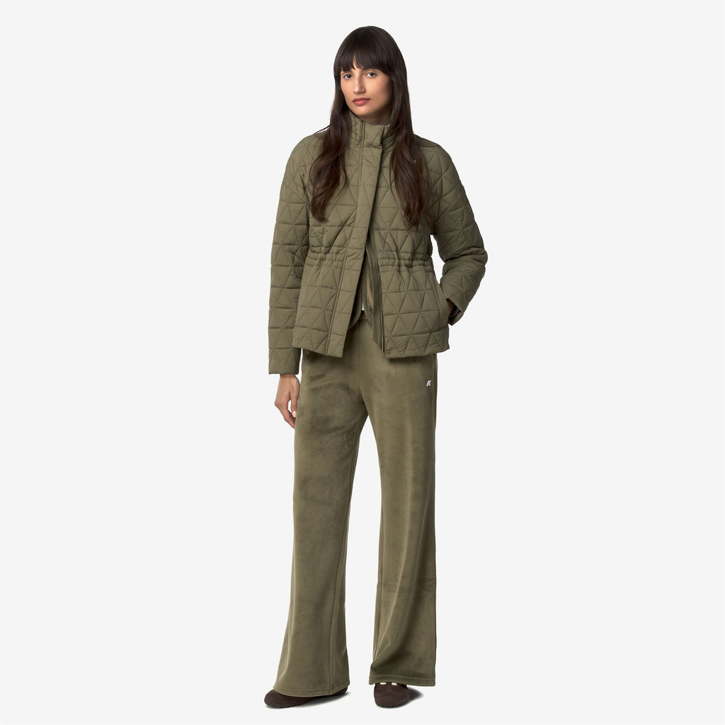 Pants_Woman_JENNY VELOUR POLAR_Sport Trousers_Green Army-Green Army - Commercial 7