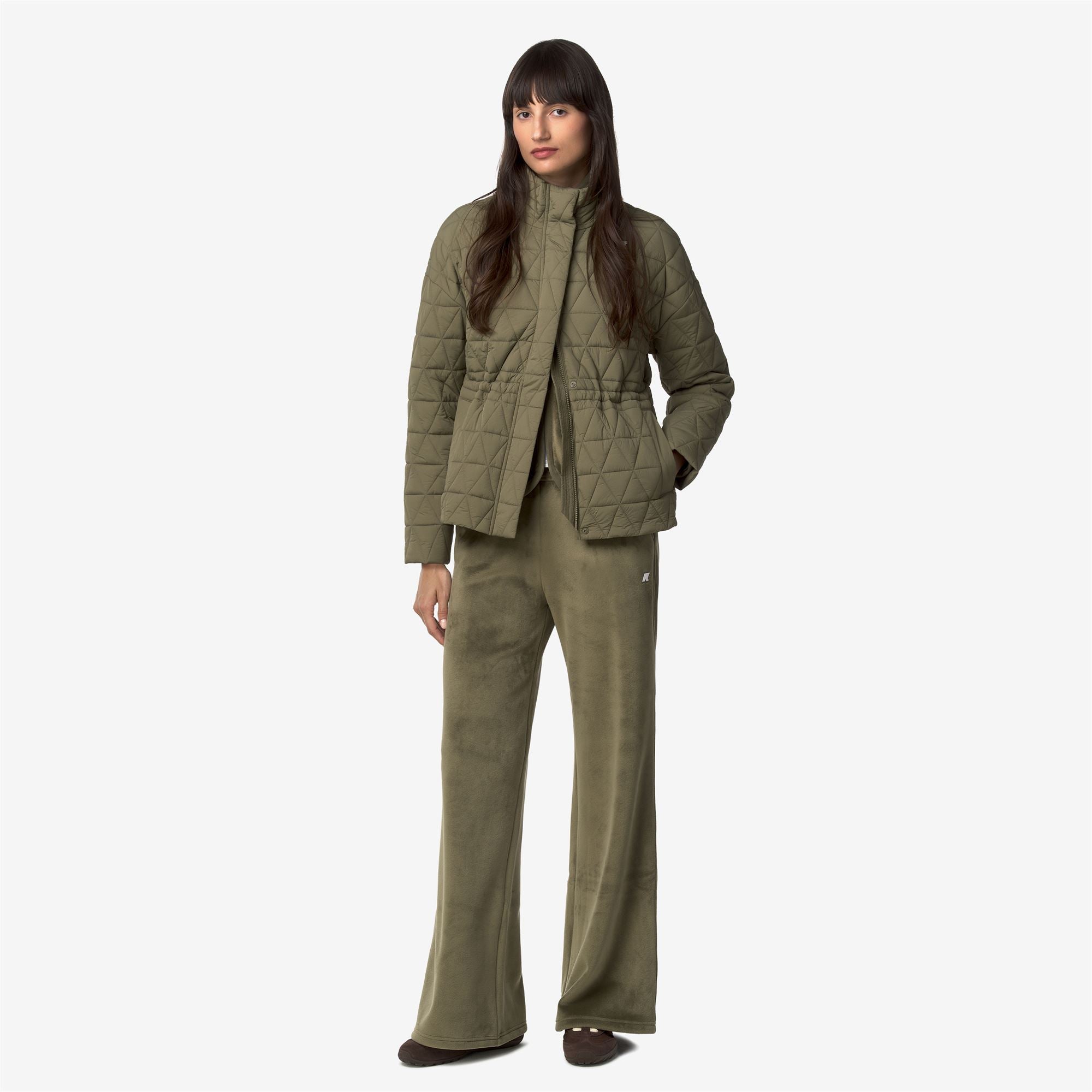 Pants_Woman_JENNY VELOUR POLAR_Sport Trousers_Green Army-Green Army - Commercial 7