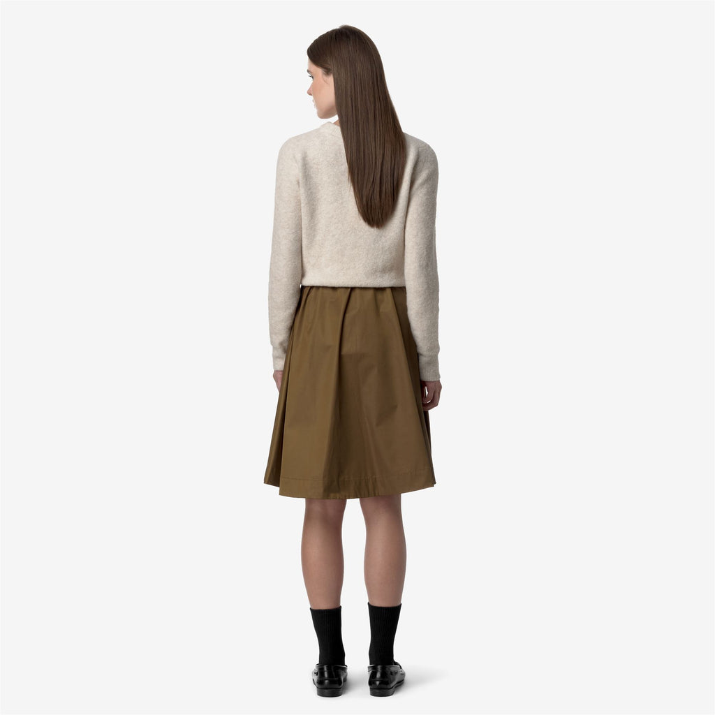 Skirts_WOMAN_GAELA SATIN_Longuette_Brown Corda - Commercial 6