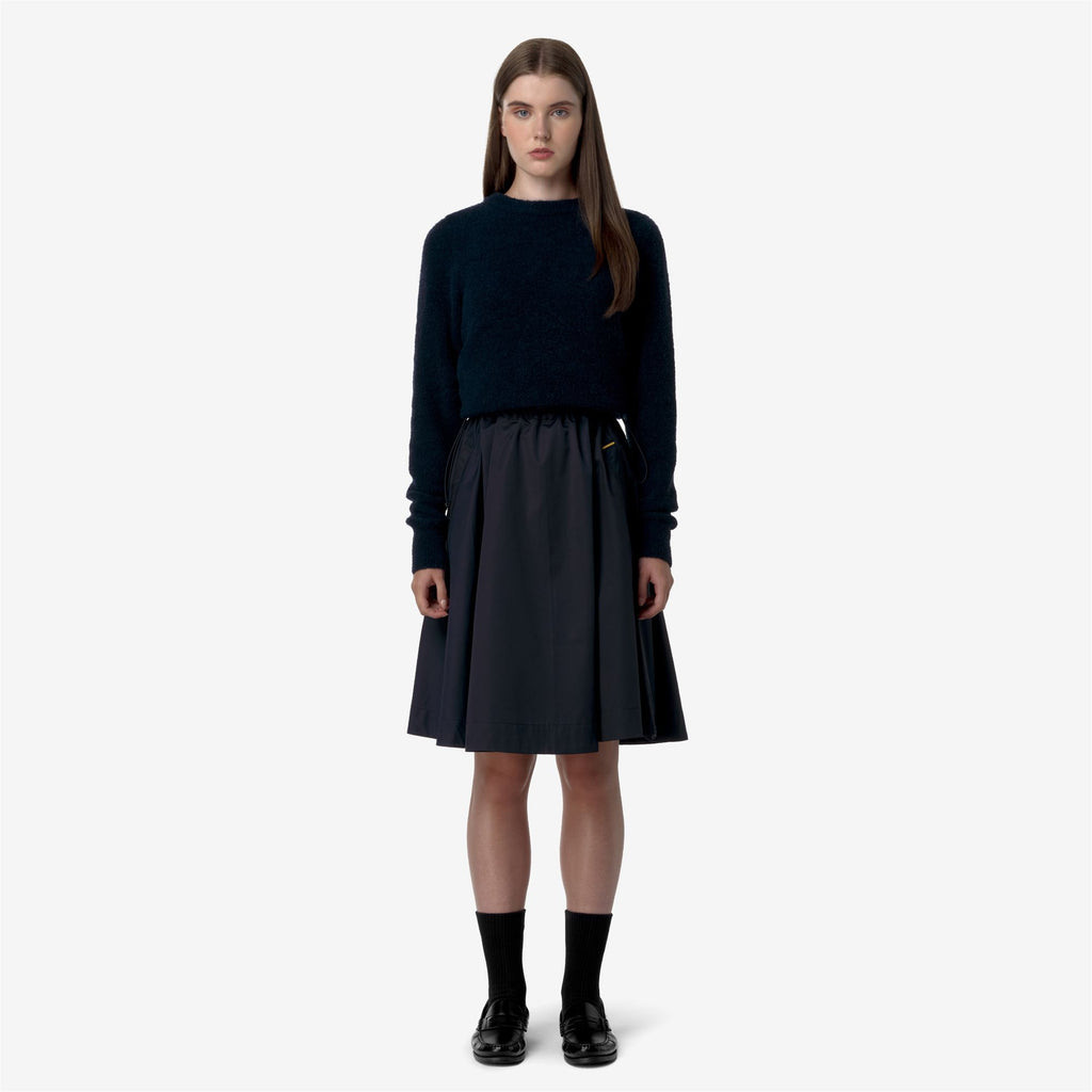 Skirts_WOMAN_GAELA SATIN_Longuette_Blue Depth - Commercial 4