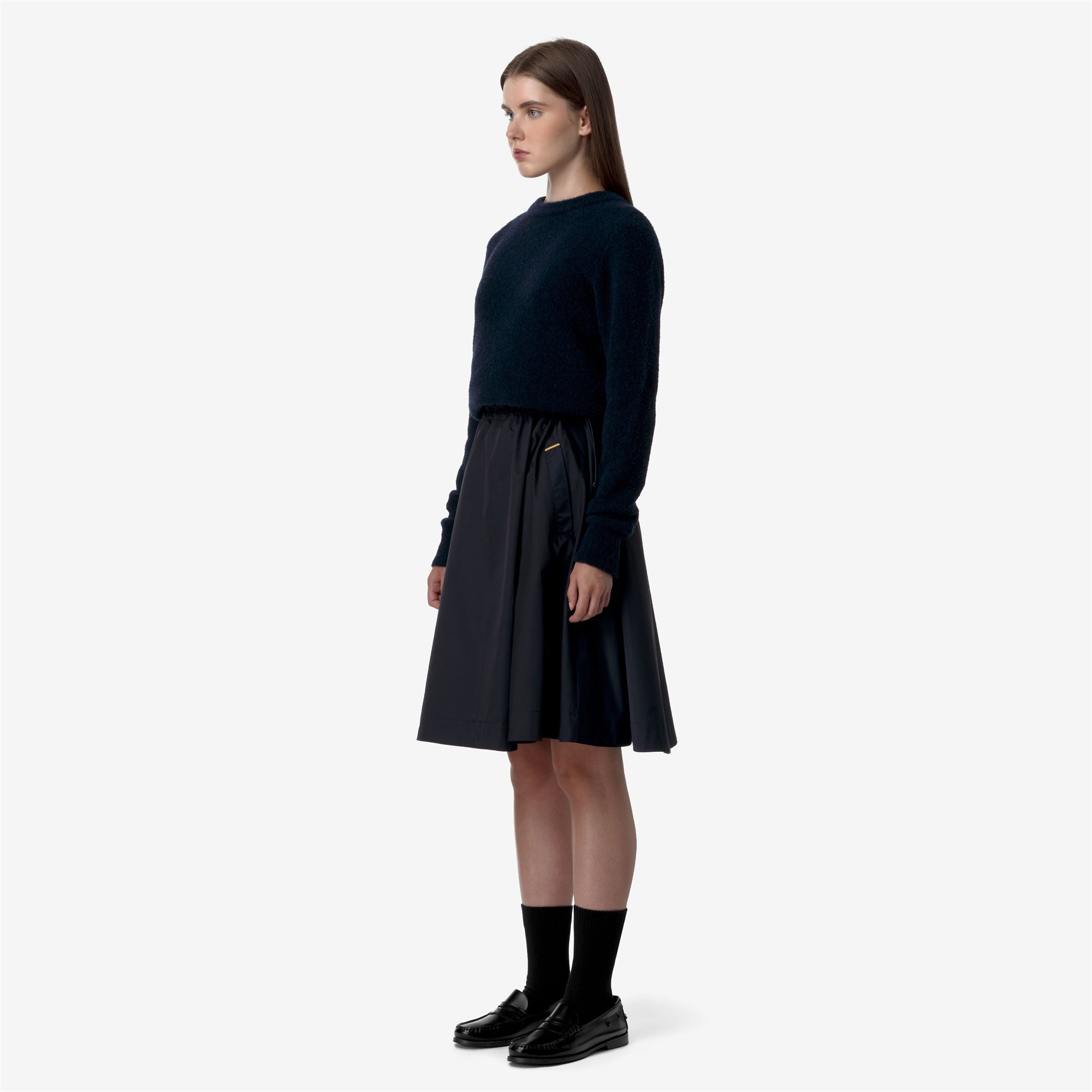Skirts_WOMAN_GAELA SATIN_Longuette_Blue Depth - Commercial 5