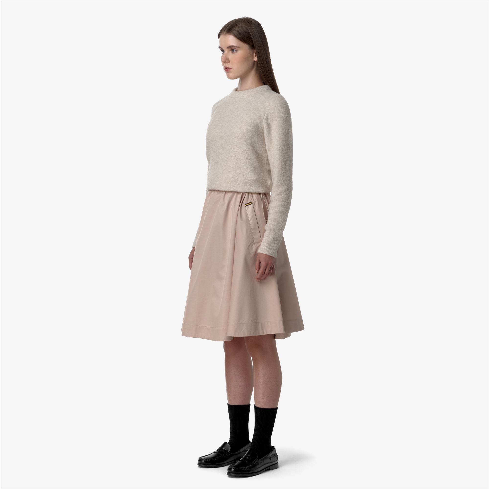Skirts_WOMAN_GAELA SATIN_Longuette_Pink Tint - Commercial 5