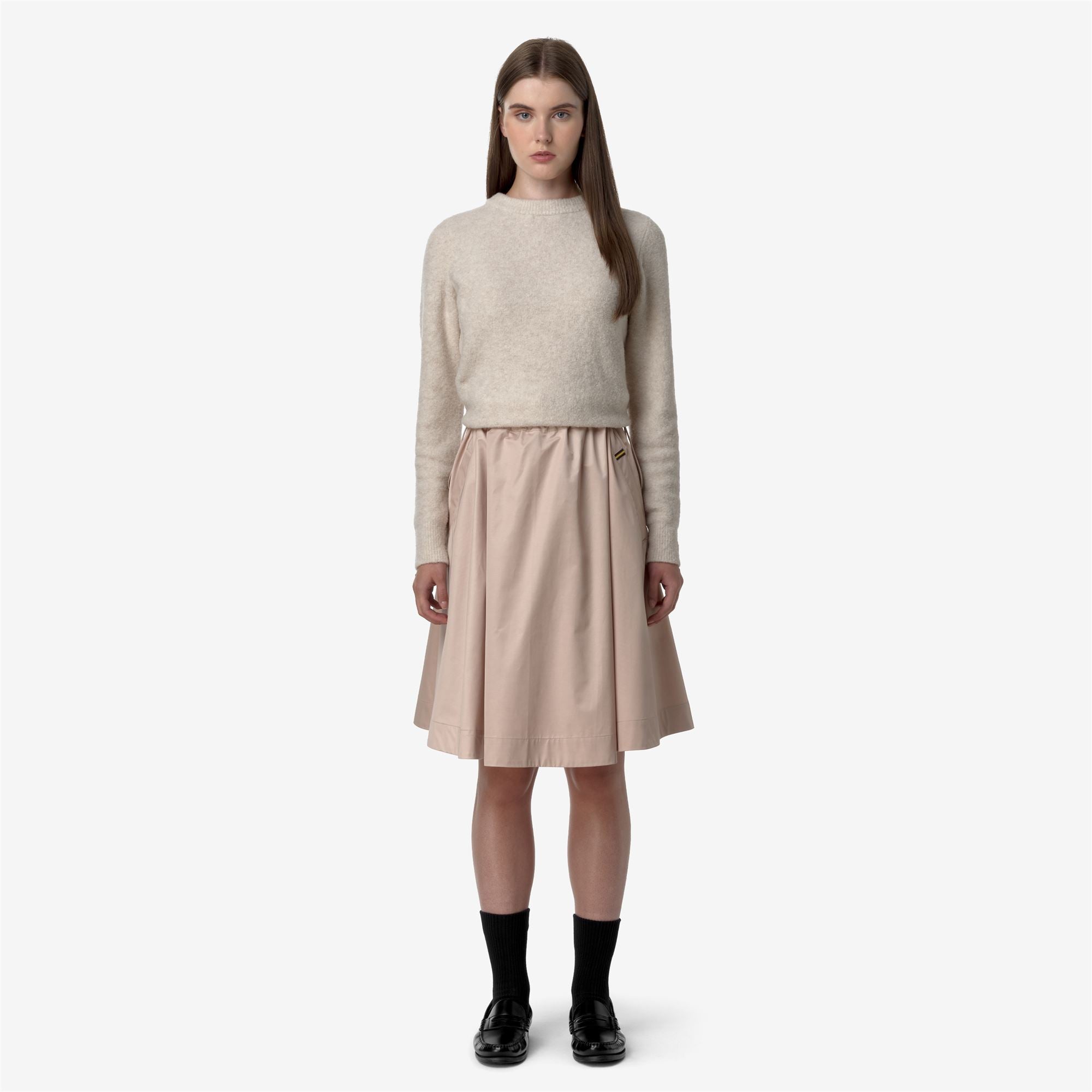 Skirts_WOMAN_GAELA SATIN_Longuette_Pink Tint - Commercial 4
