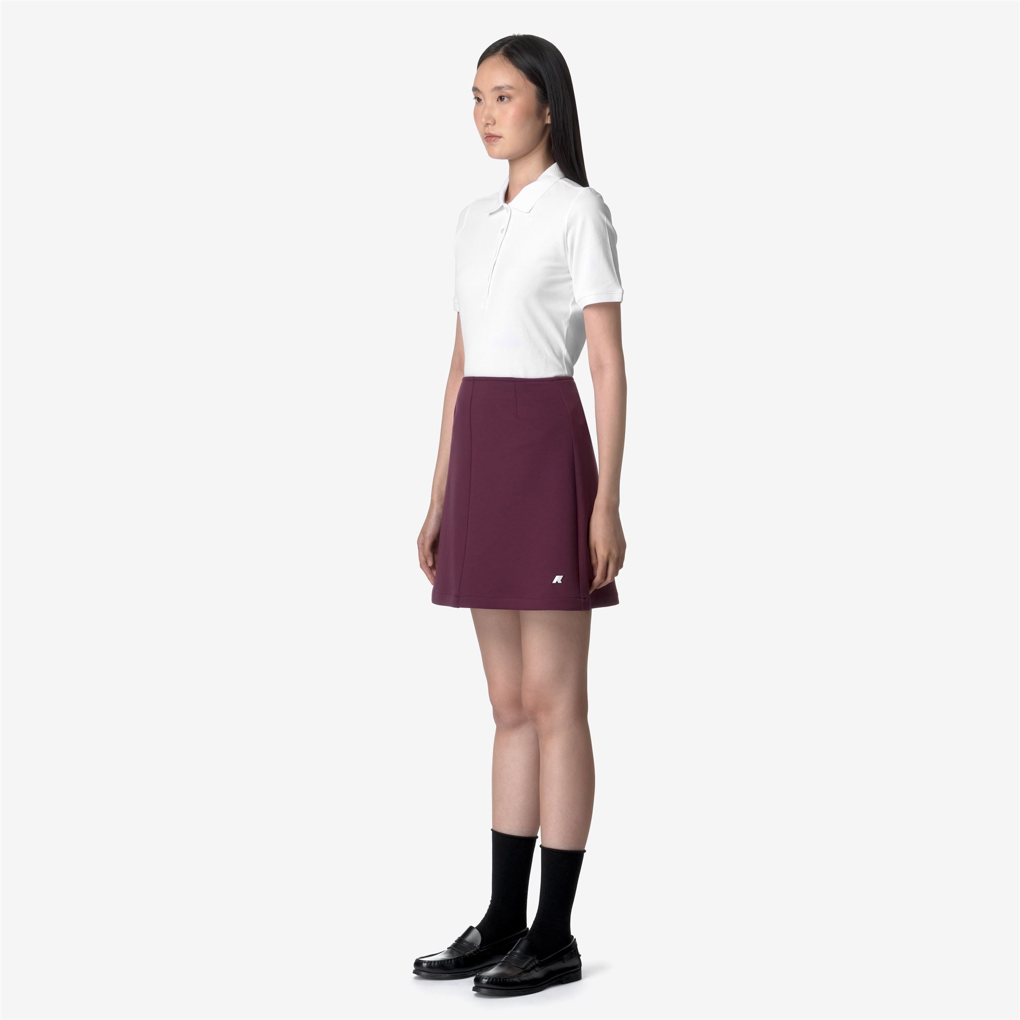 Skirts_WOMAN_VITTY LIGHT SPACER_Short_Violet Dk Purple - Commercial 5