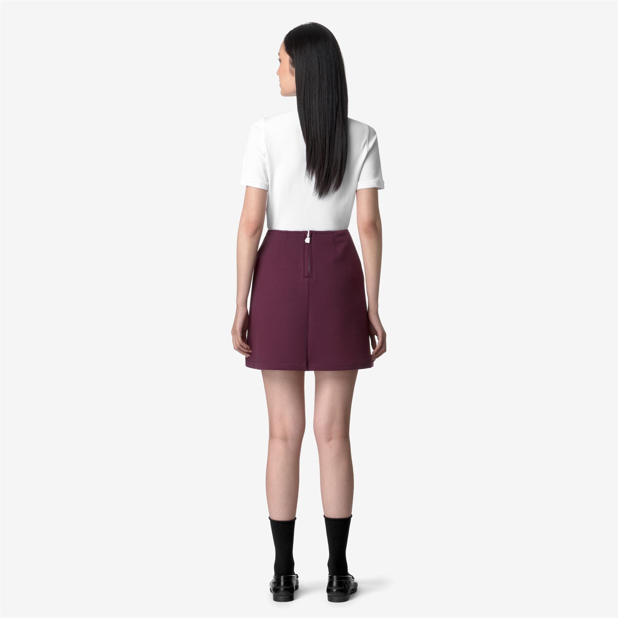 Skirts_WOMAN_VITTY LIGHT SPACER_Short_Violet Dk Purple - Commercial 6