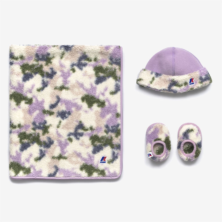 E. GIFT SET POLAR GRAPHIC - Sets - Blanket / Hat / Shoes - KID UNISEX - VIOLET L-CAMO GIRL PINK 1