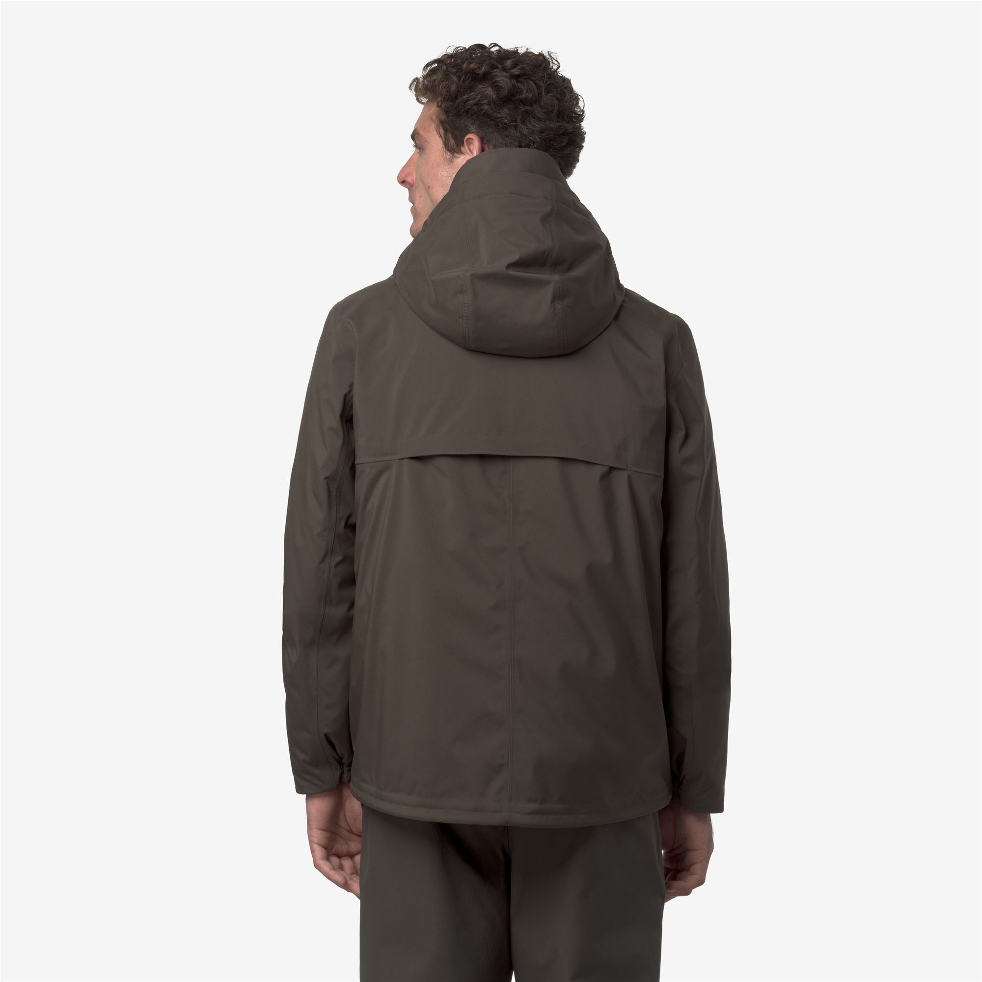 Jackets_MAN_JACKEN BONDED PADDED_Short_Black Olive Combo - Black Olive - Commercial 6