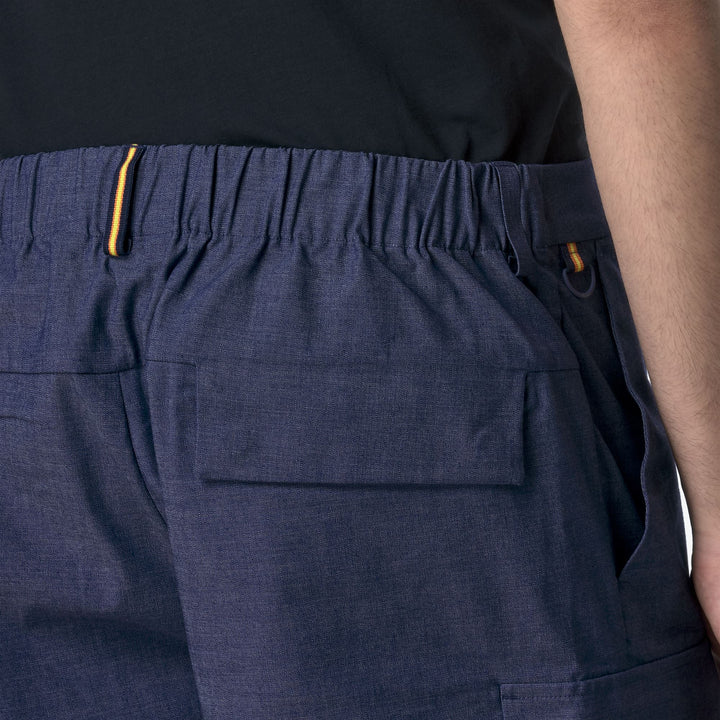 BASTYEL SOFT DENIM - Shorts - Cargo - MAN - BLUE DEEP COBALT
