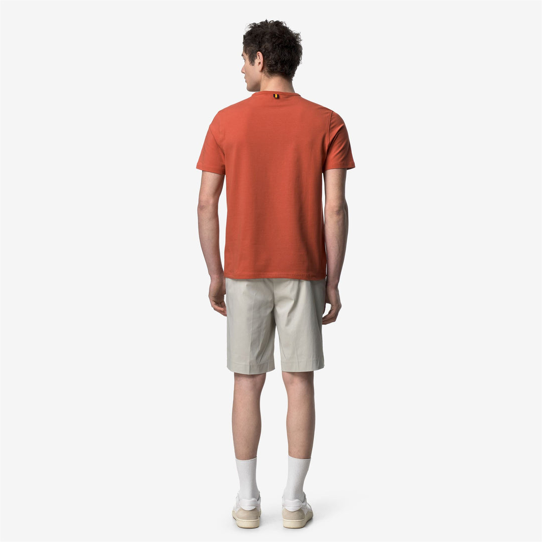 ADAME LIGHT STRETCH JERSEY - T-Shirt & Top - T-Shirt - Homme - Orange Brownish main