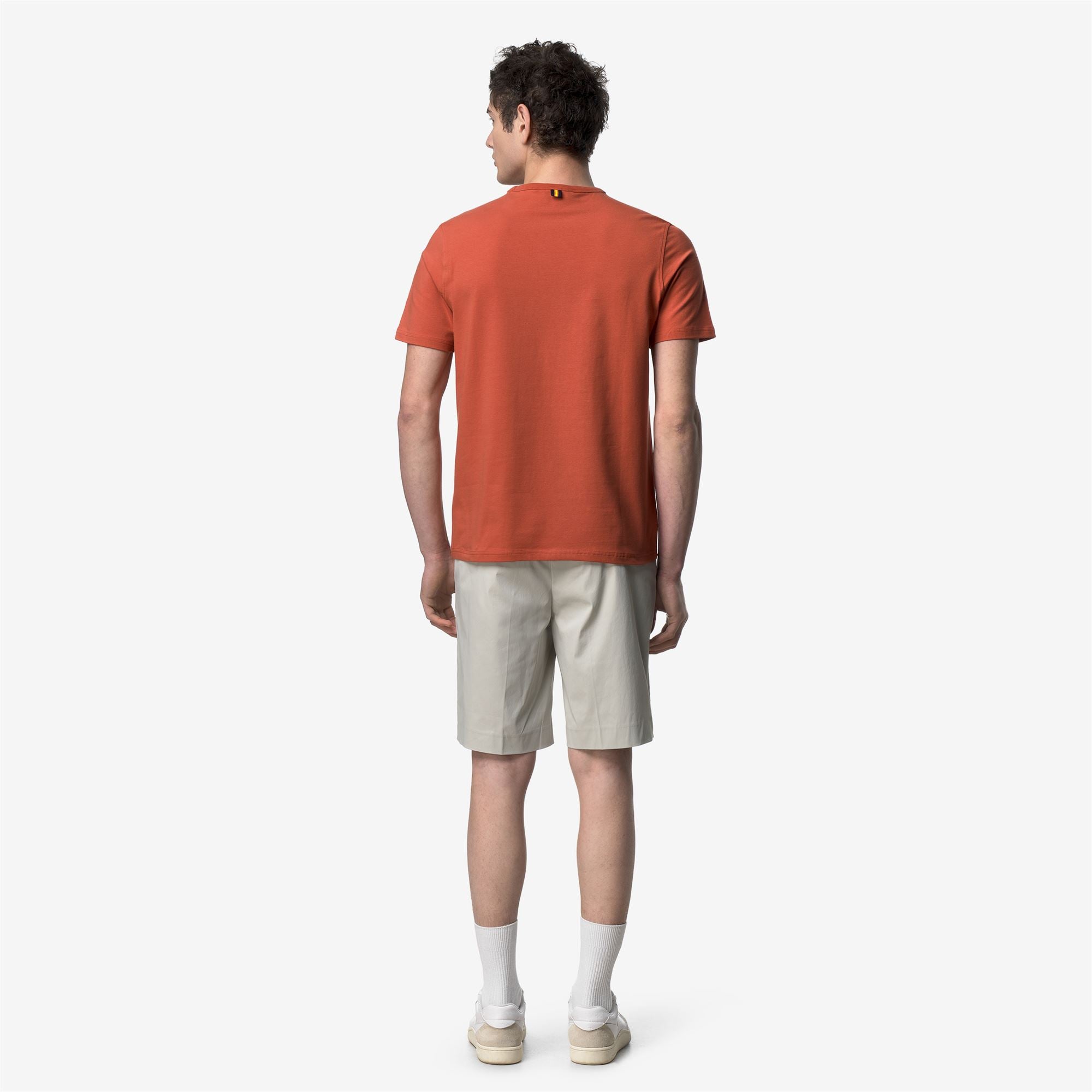 T-Shirts & Top_Man_ADAME LIGHT STRETCH JERSEY_T-Shirt_Orange Brownish - Commercial 6