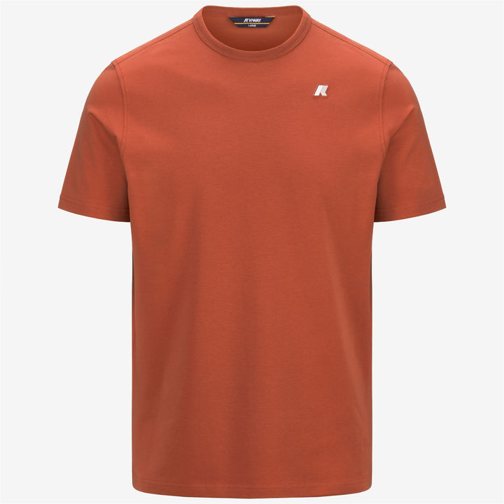 ADAME LIGHT STRETCH JERSEY - T-Shirt & Top - T-Shirt - Homme - Orange Brownish 1