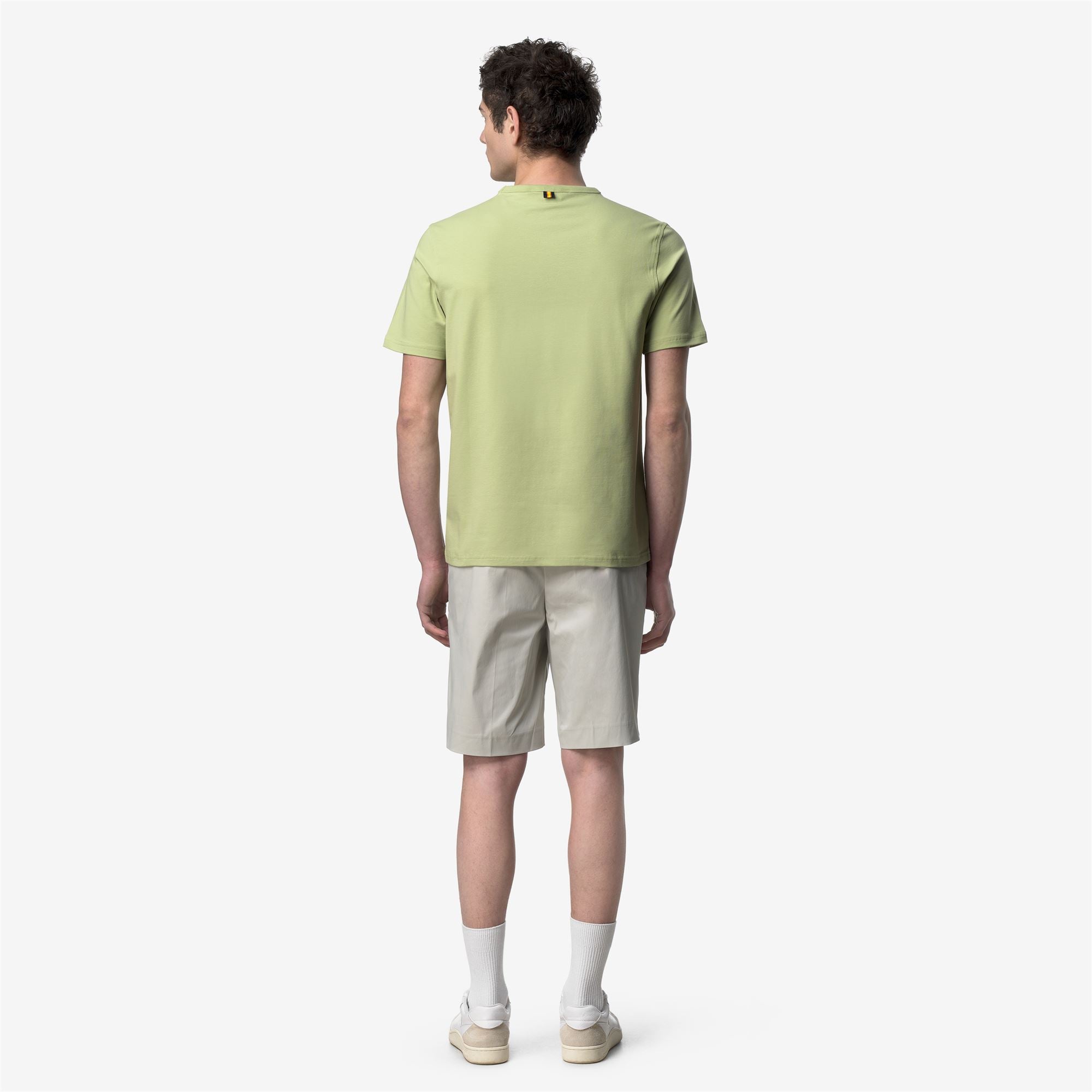 T-Shirts & Top_Man_ADAME LIGHT STRETCH JERSEY_T-Shirt_Green Dk Lime - Commercial 6