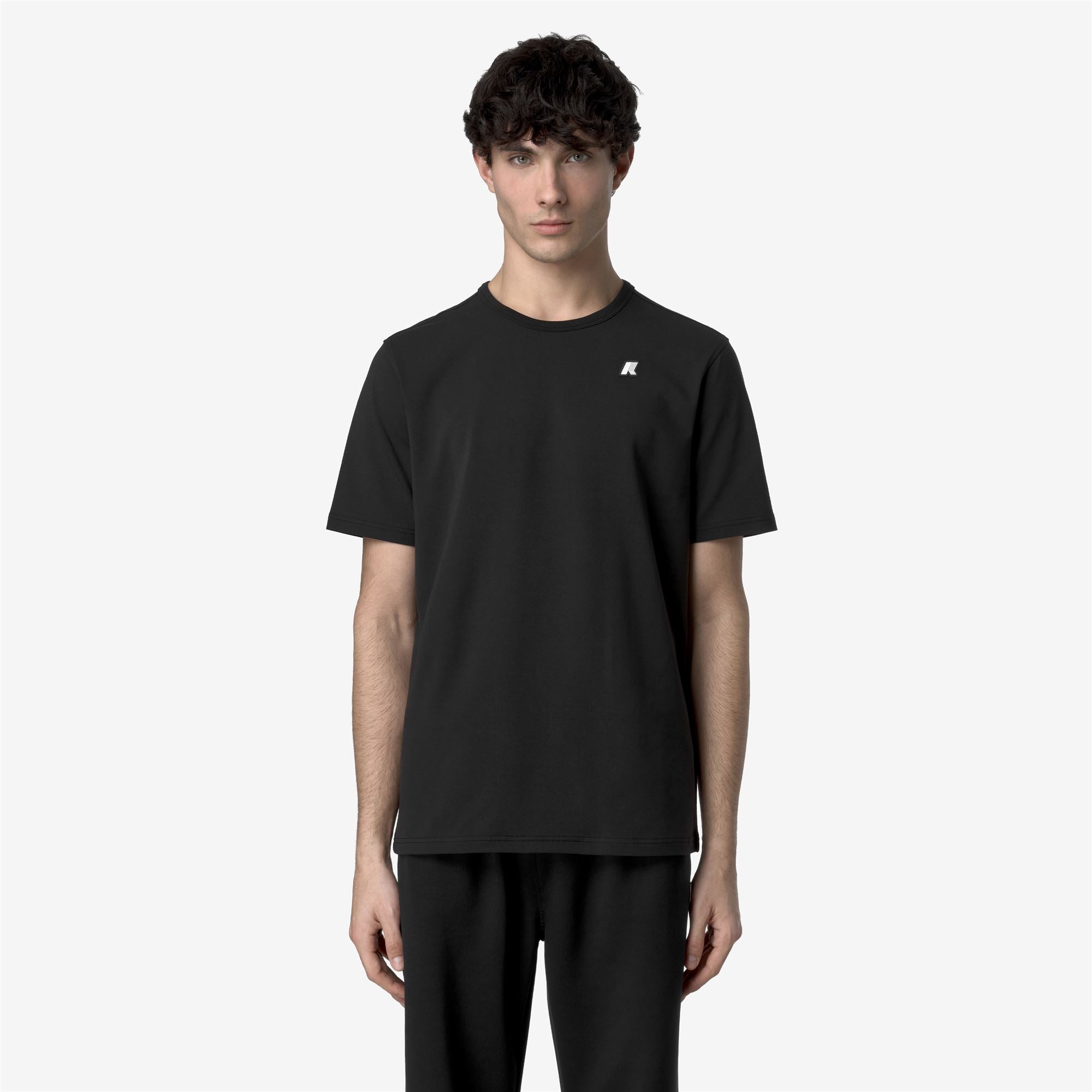 T-Shirts & Top_MAN_ADAME LIGHT STRETCH JERSEY_T-Shirt_Black Pure - Commercial 4