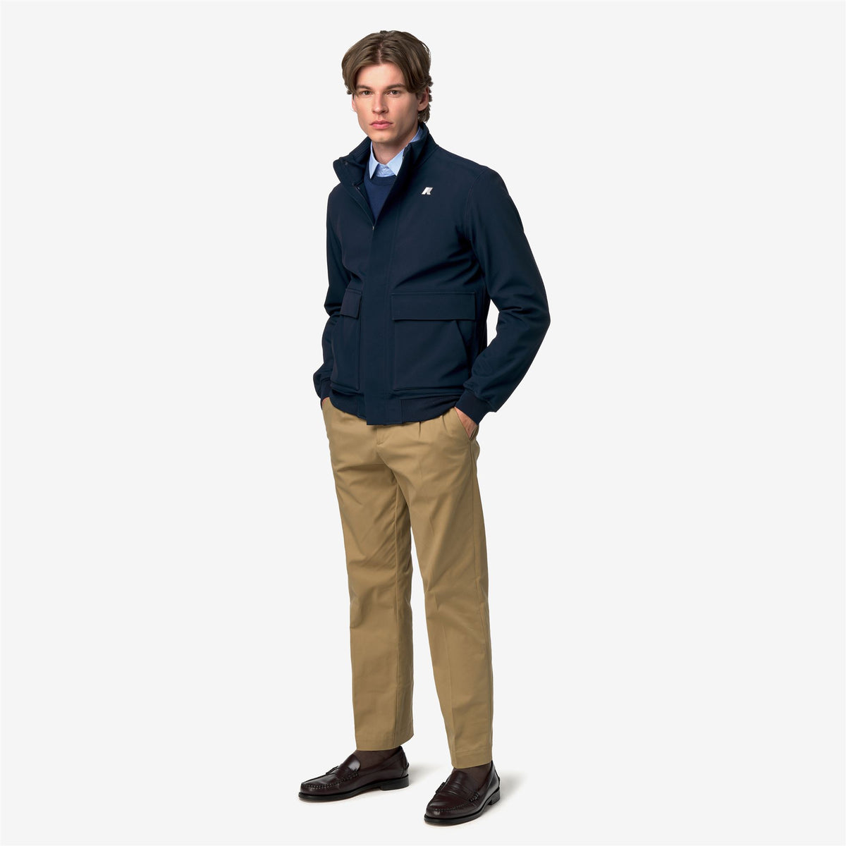 Jackets_Man_HERVE BONDED_Short_Blue Dep-Blue D - Commercial 7