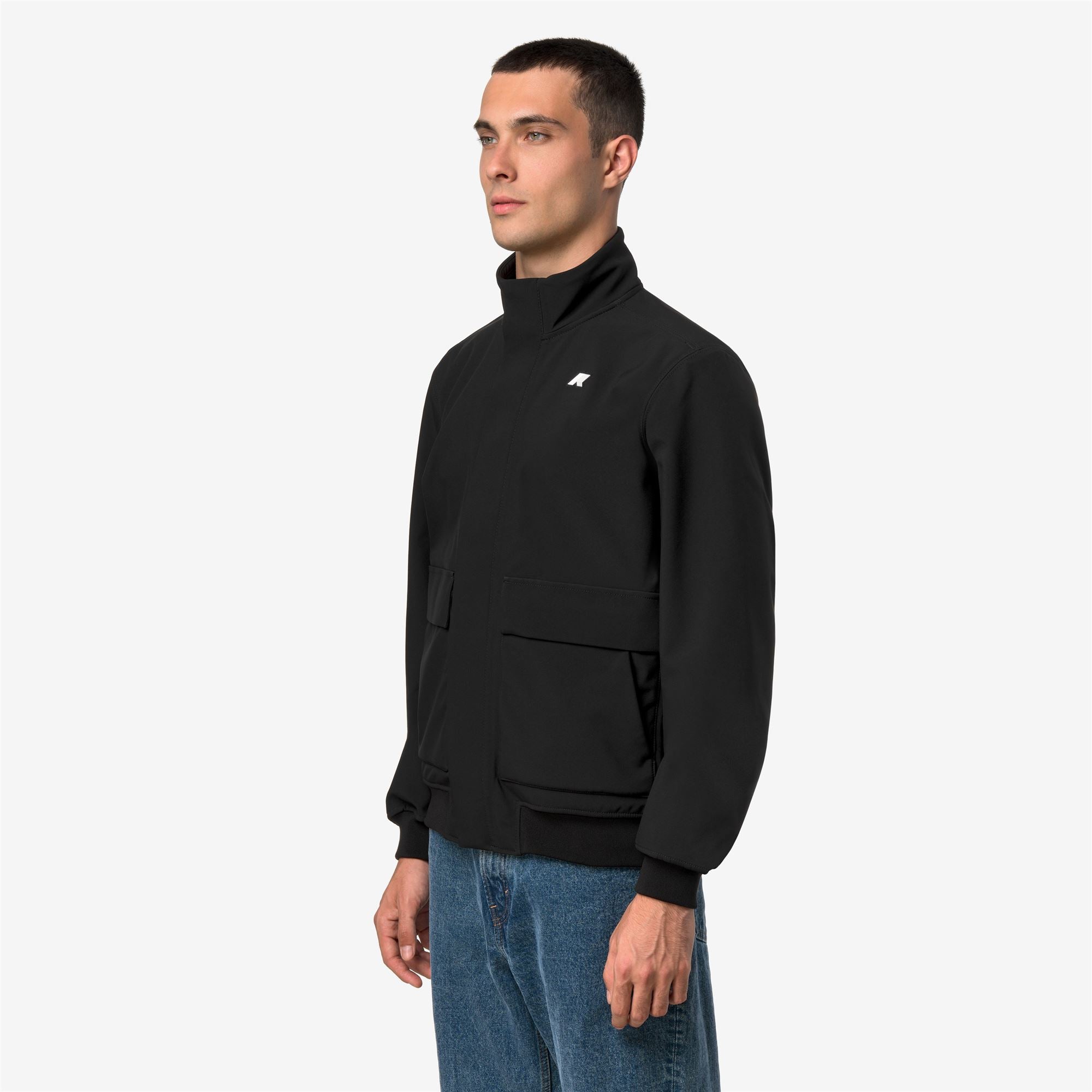 Jackets_Man_HERVE BONDED_Short_Black P-Blue D - Commercial 5