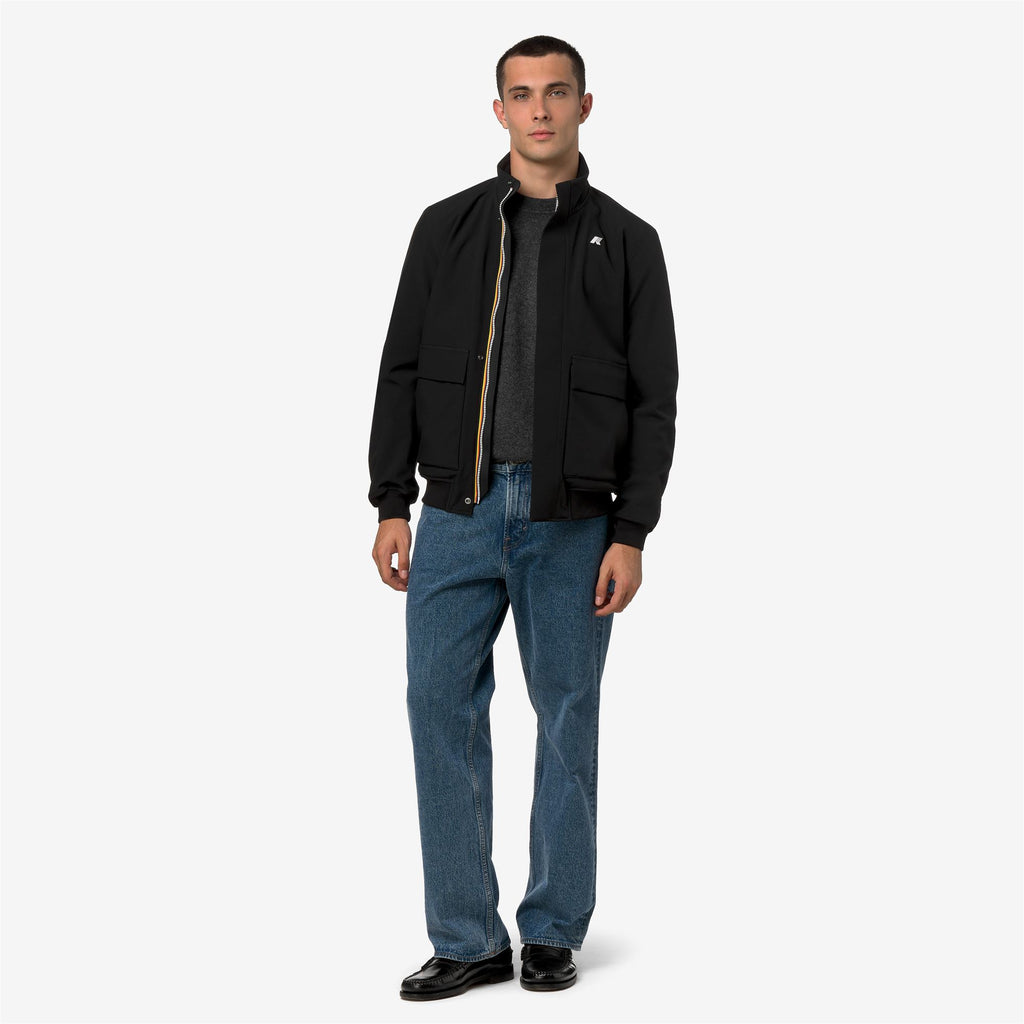 Jackets_Man_HERVE BONDED_Short_Black P-Blue D - Commercial 7