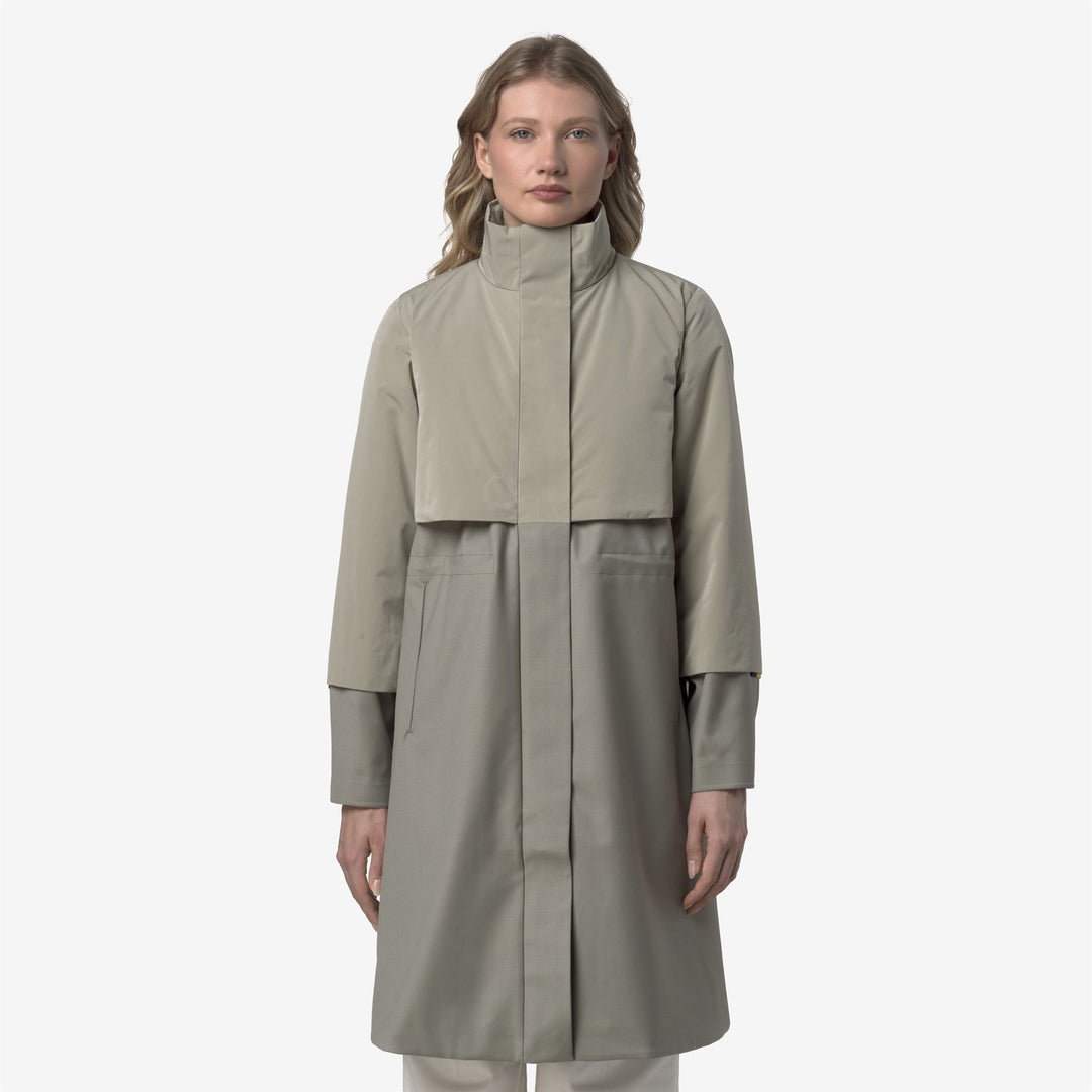 ELLA WOOL NYLON MIX - Jackets - Long - WOMAN - Green Oak-Green Oak main