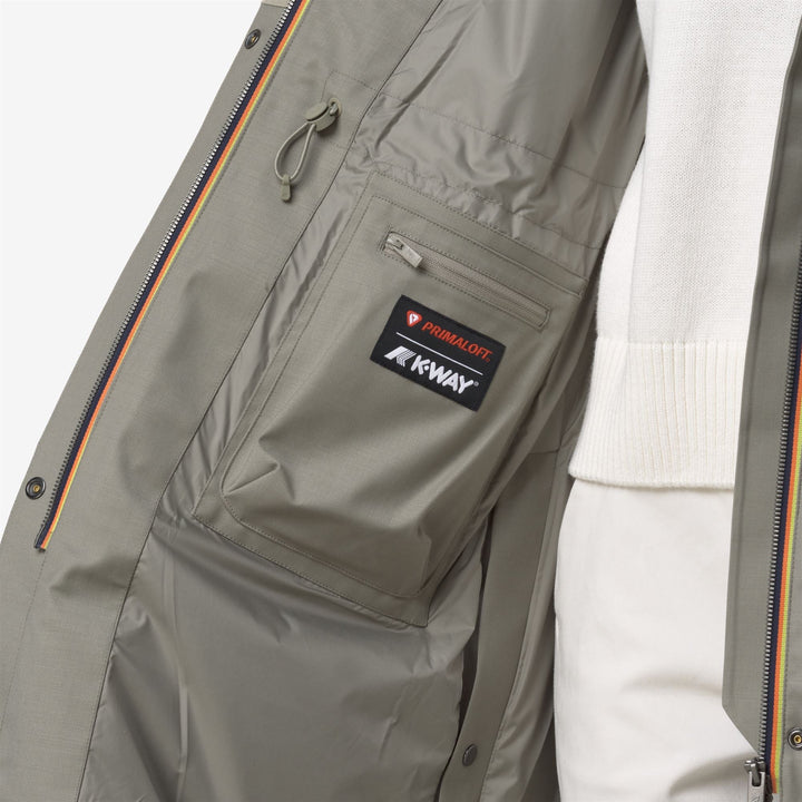 ELLA WOOL NYLON MIX - Jackets - Long - WOMAN - Green Oak-Green Oak 4