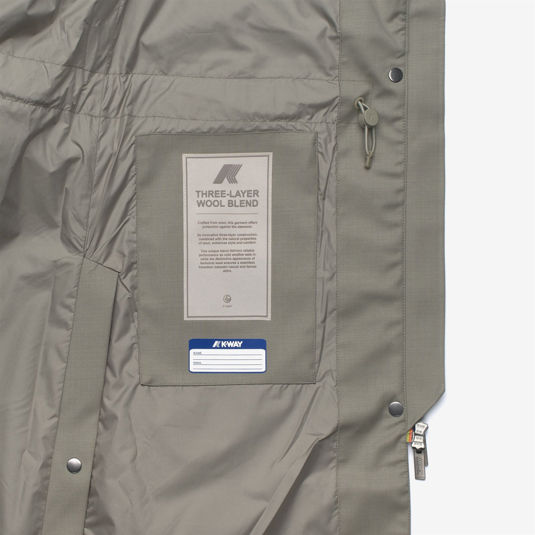 ELLA WOOL NYLON MIX - Jackets - Long - WOMAN - Green Oak-Green Oak main