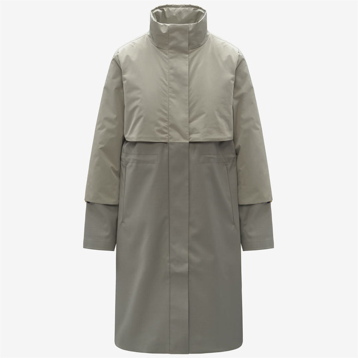 ELLA WOOL NYLON MIX - Jackets - Long - WOMAN - Green Oak-Green Oak 1