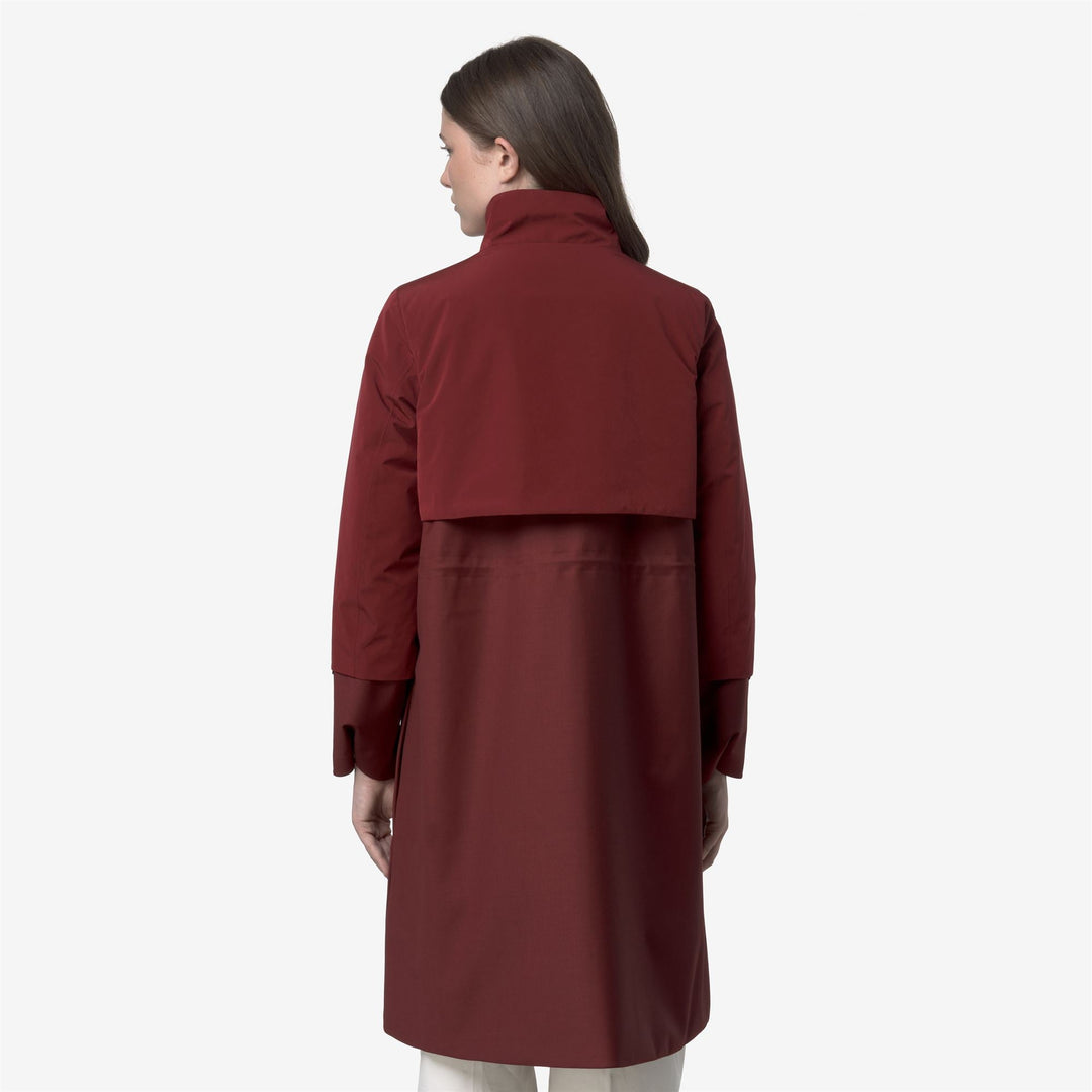 ELLA WOOL NYLON MIX - Jackets - Long - WOMAN - Red Syrah Combo main