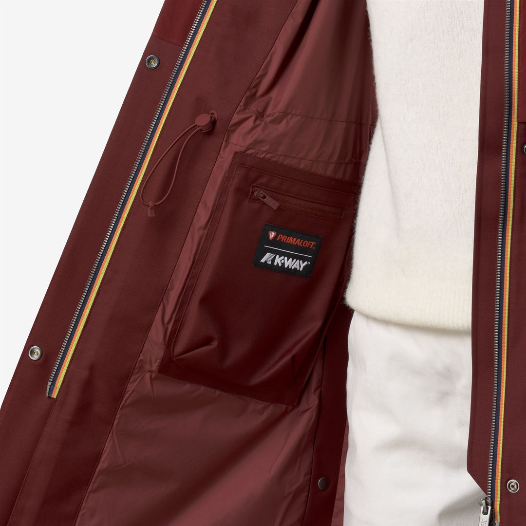 ELLA WOOL NYLON MIX - Jackets - Long - WOMAN - Red Syrah Combo main