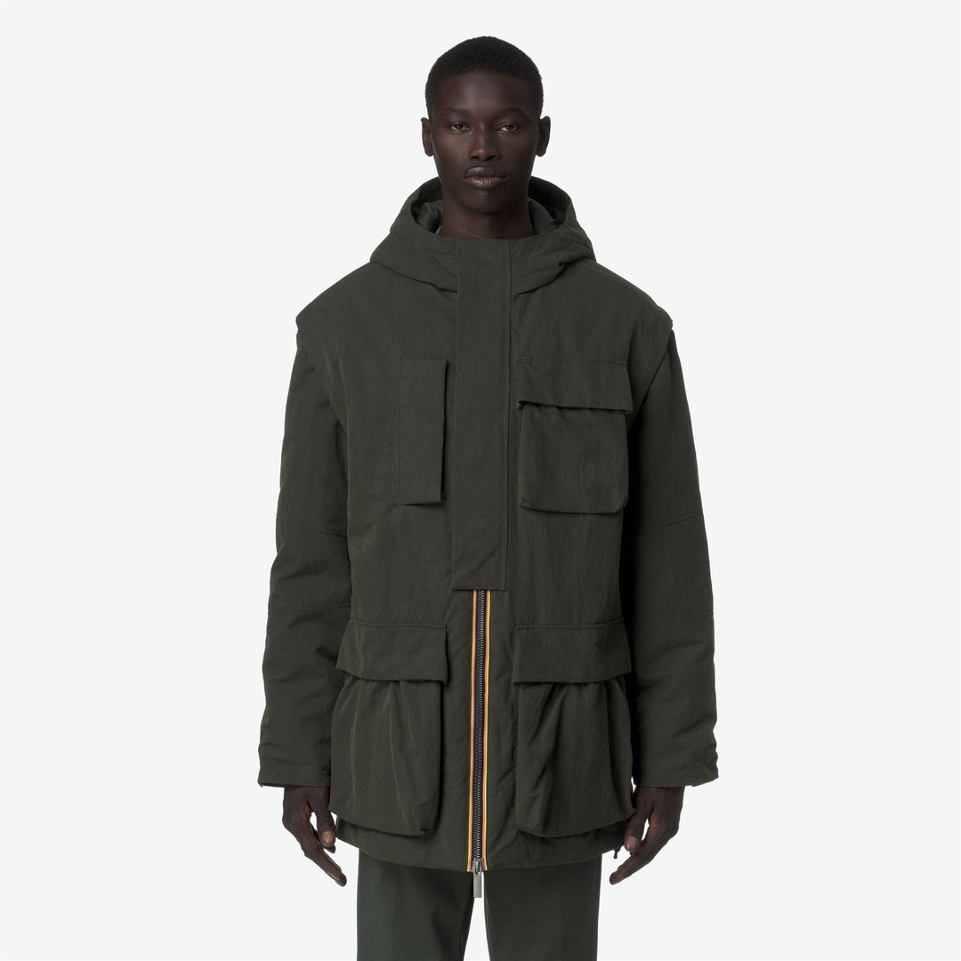 OTTO COTTON FEEL - Jackets - Mid - MAN - Green Blackish Combo main