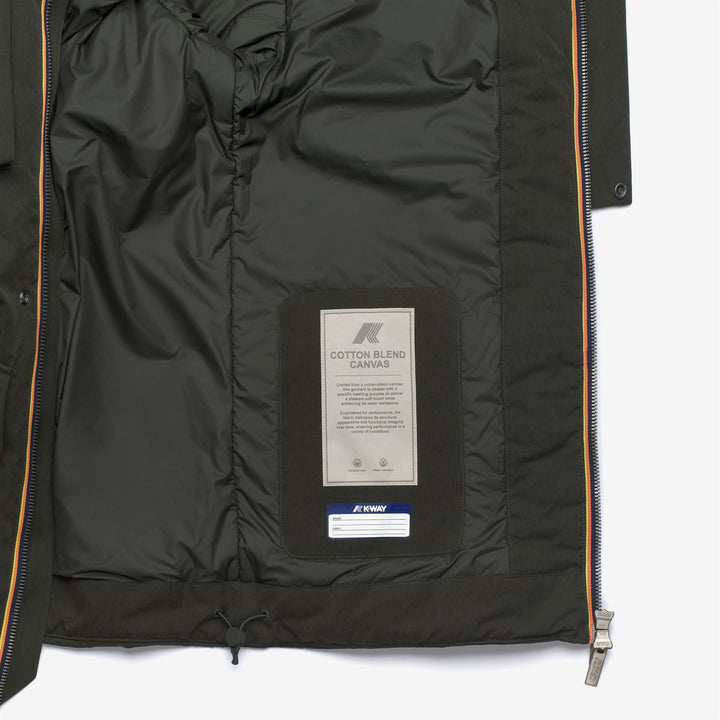 OTTO COTTON FEEL - Jackets - Mid - MAN - Green Blackish Combo 4