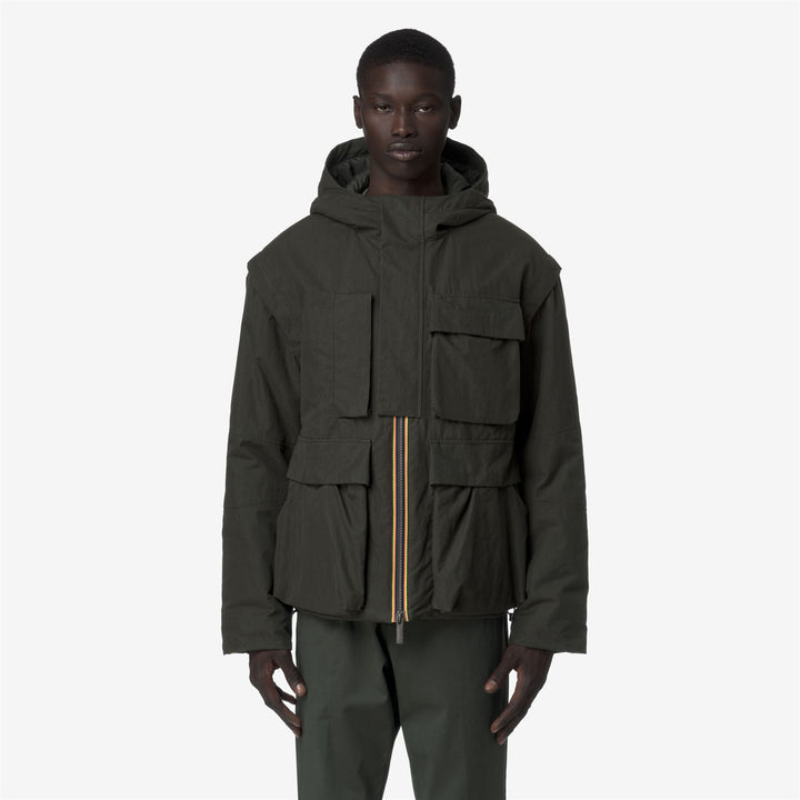 GUILLERMO COTTON FEEL - Vestes - Court - Homme - Green Blackish Combo-GREEN BLACKISH 1