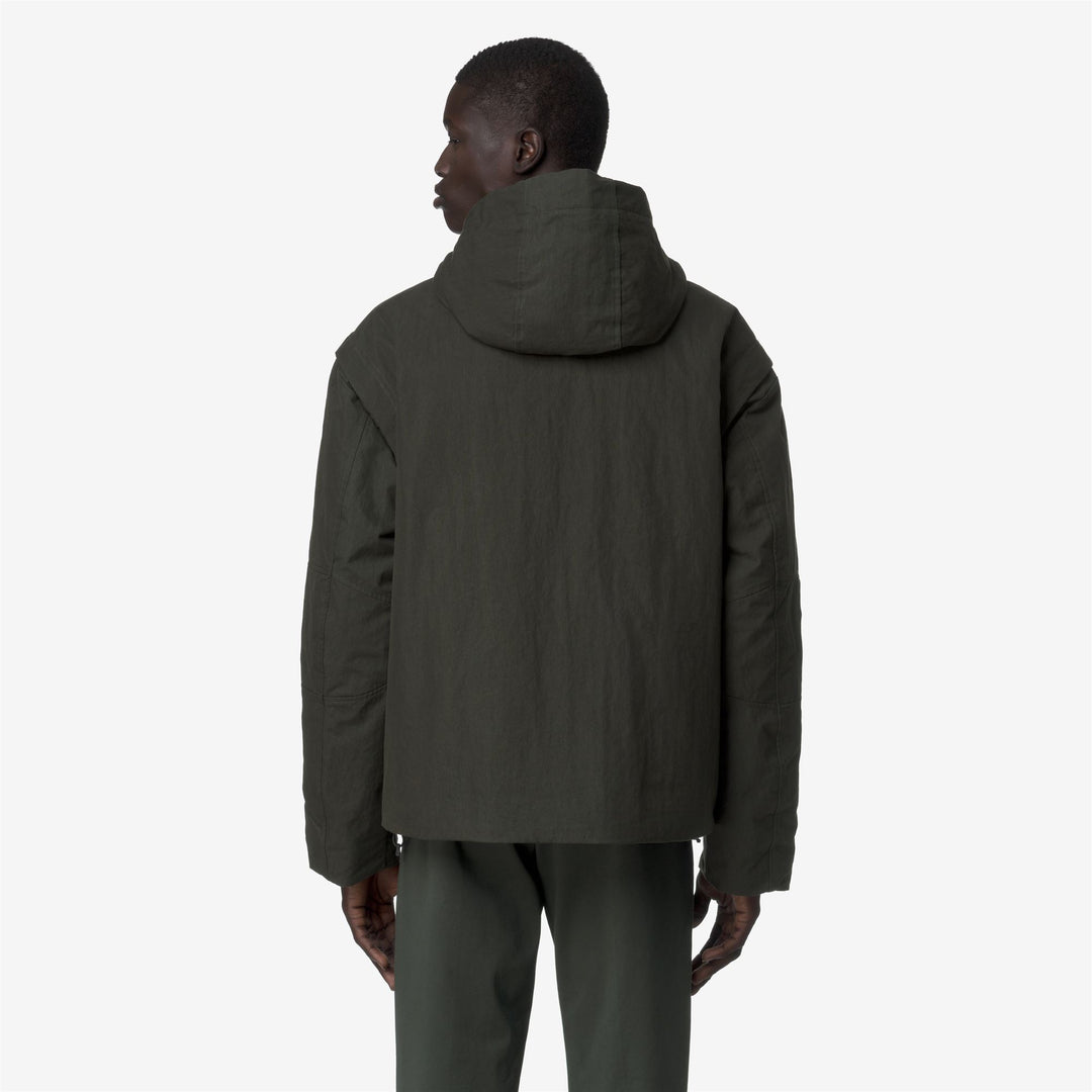 GUILLERMO COTTON FEEL - Vestes - Court - Homme - Green Blackish Combo-GREEN BLACKISH main