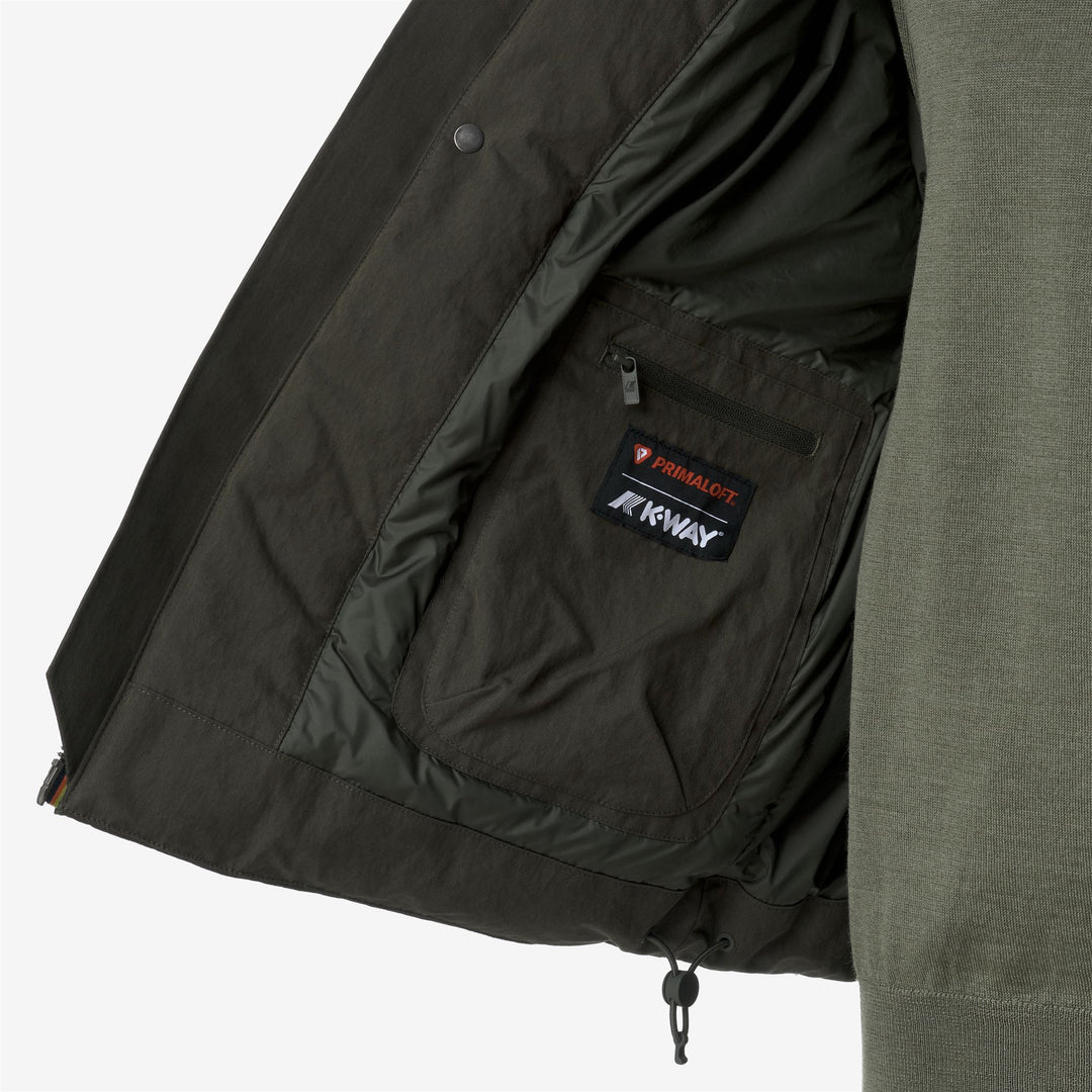 GUILLERMO COTTON FEEL - Vestes - Court - Homme - Green Blackish Combo-GREEN BLACKISH main