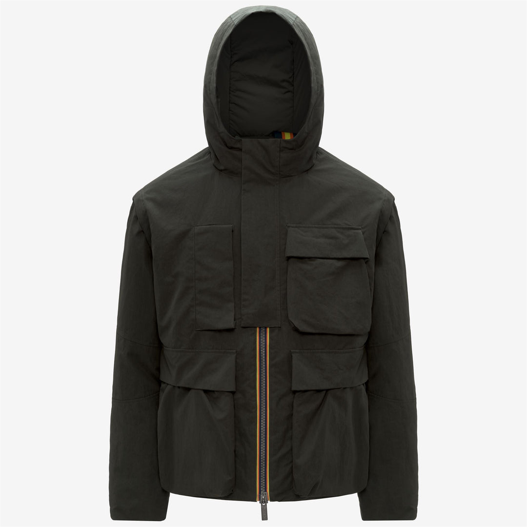 GUILLERMO COTTON FEEL - Vestes - Court - Homme - Green Blackish Combo-GREEN BLACKISH main