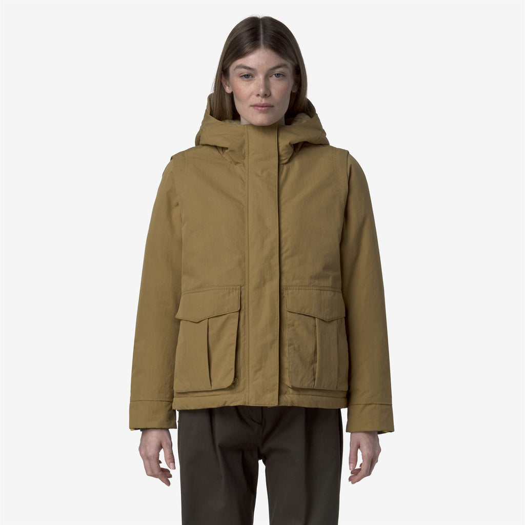 Jackets_WOMAN_IDELER COTTON FEEL_Short_Beige Seed-Beige FUR - Commercial 4