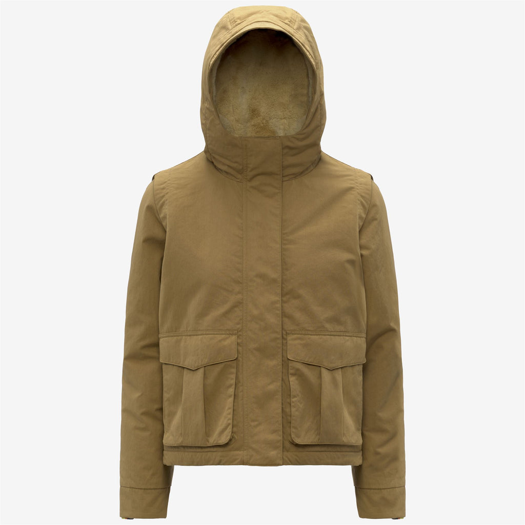 Jackets_WOMAN_IDELER COTTON FEEL_Short_Beige Seed-Beige FUR - Commercial 1