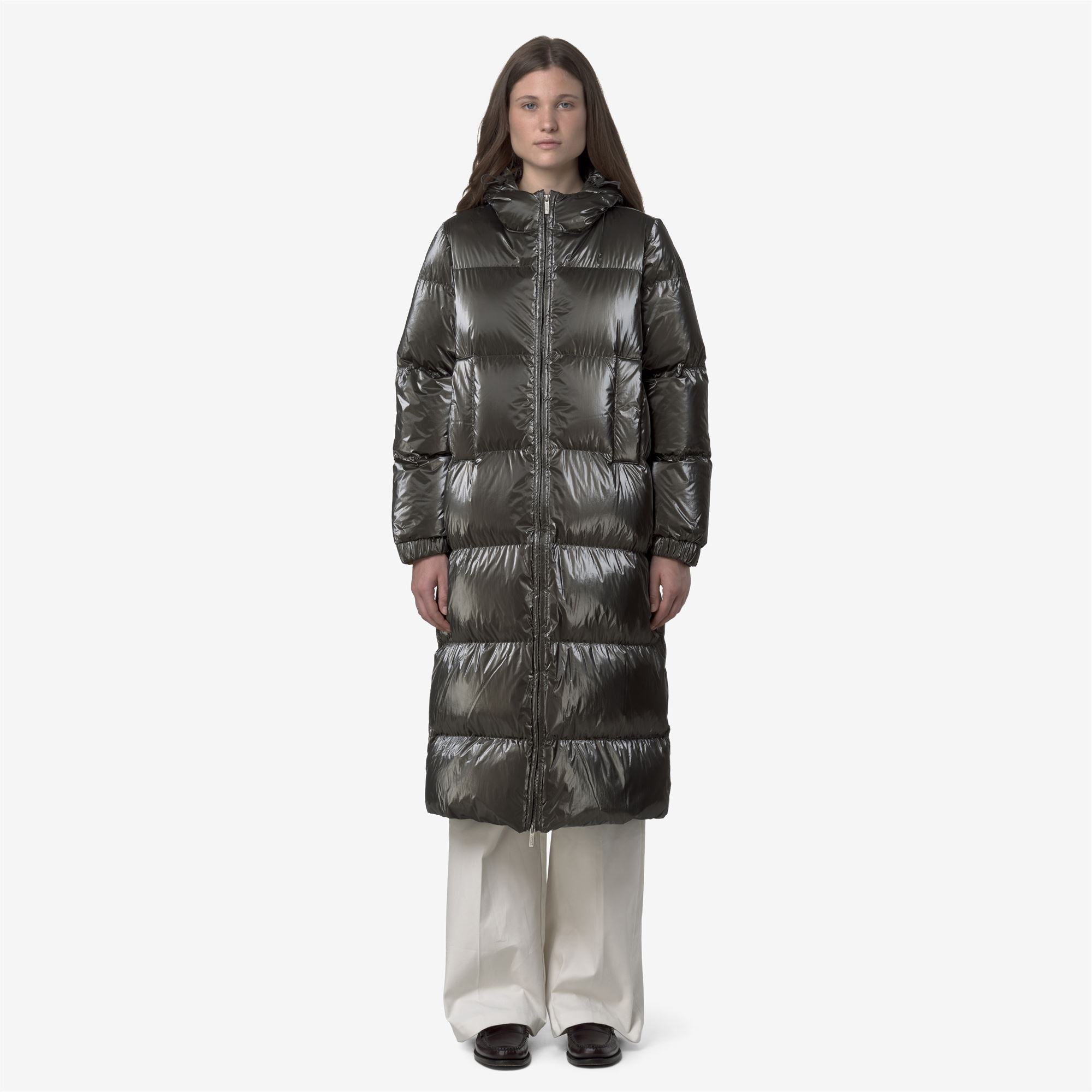 Jackets_WOMAN_RUENNE THERMO PEARLY_Long_Black Olive Combo - Black Olive - Commercial 4